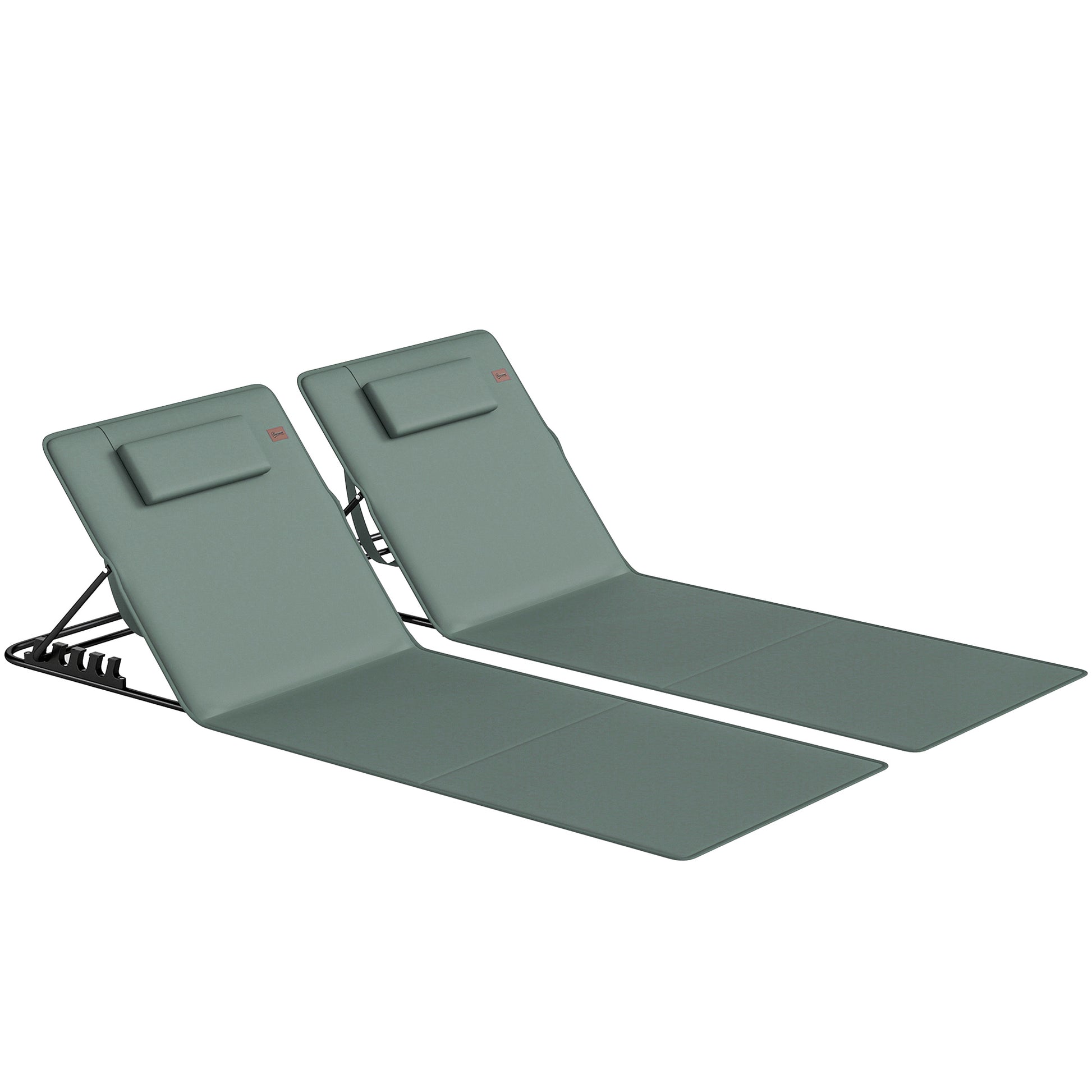 Foldable Sun Loungers Set of 2