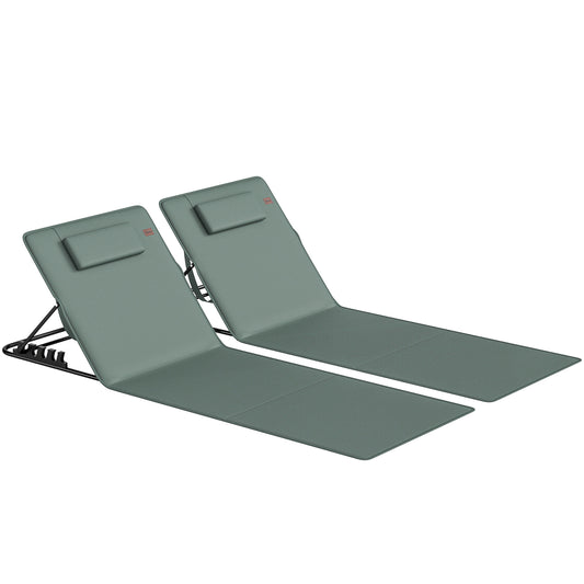 Foldable Sun Loungers Set of 2