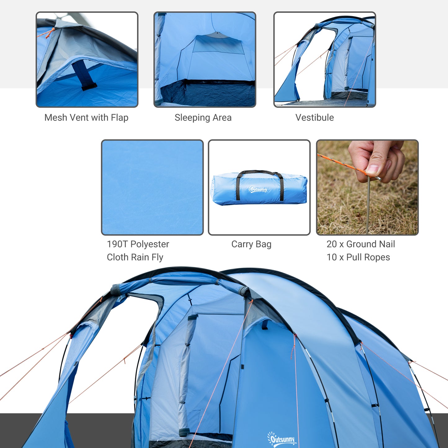 2 Room Tent with Vestibule
