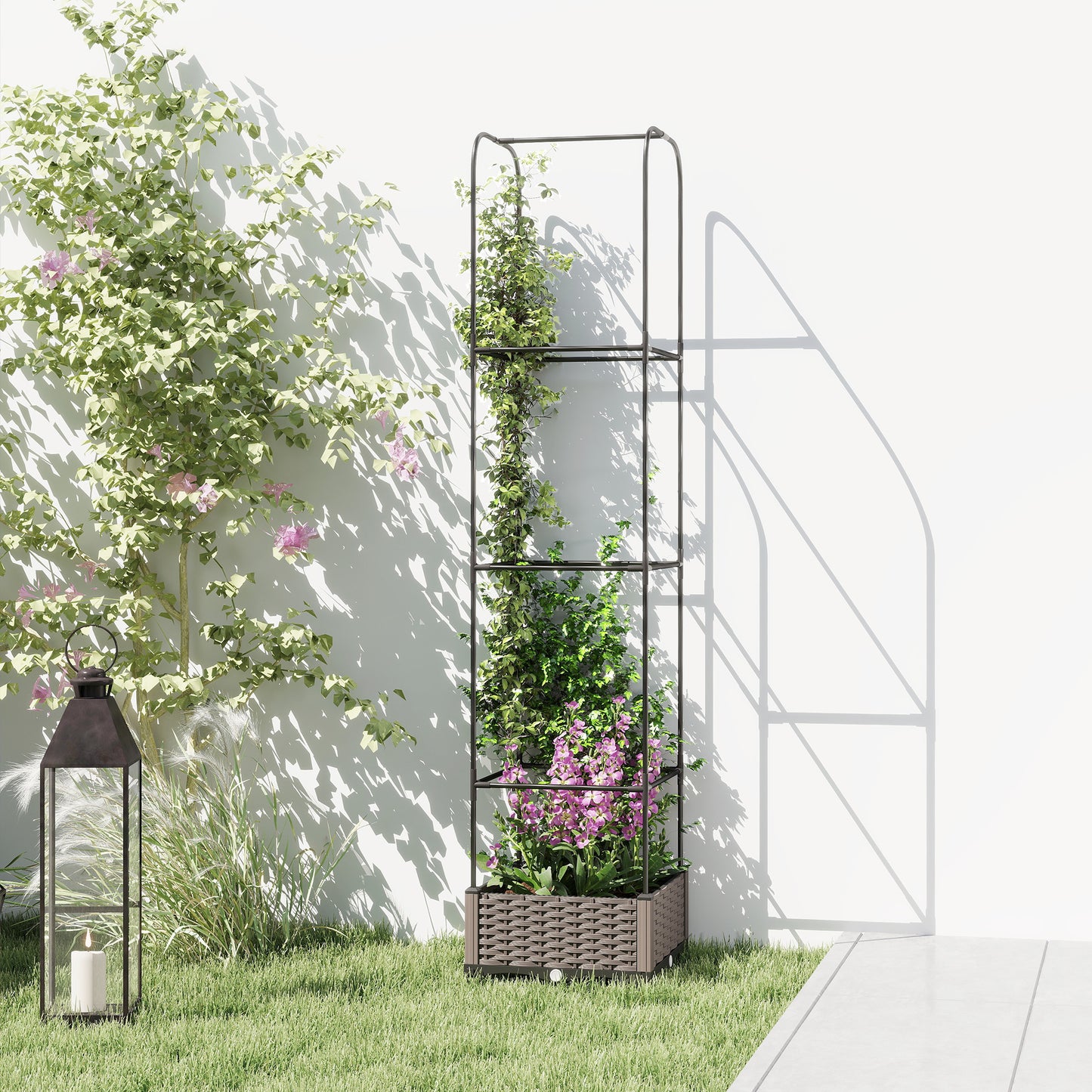Raised Garden Bed with Trellis (5)