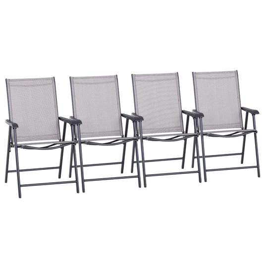 Set of Four Folding Garden Chairs