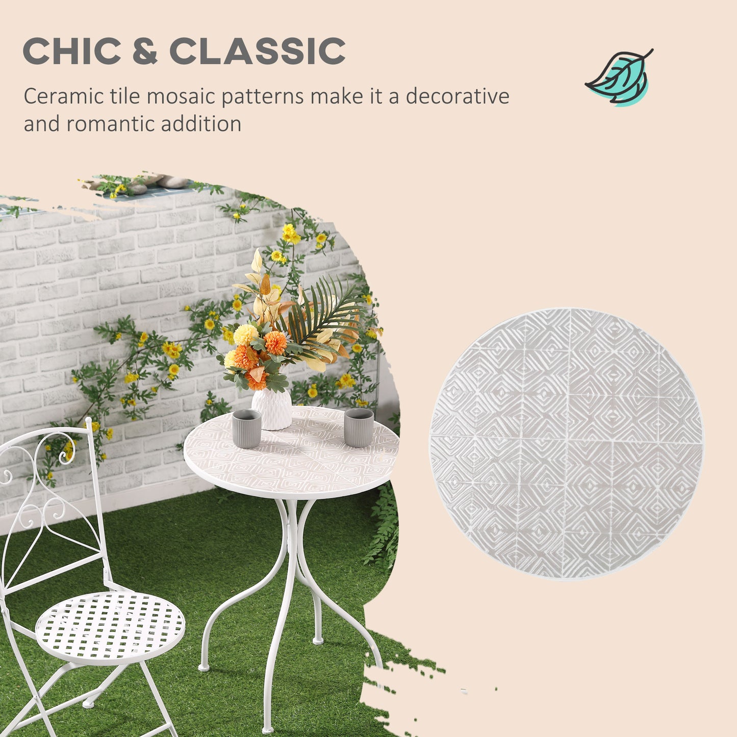 Three-Piece Metal Bistro Set