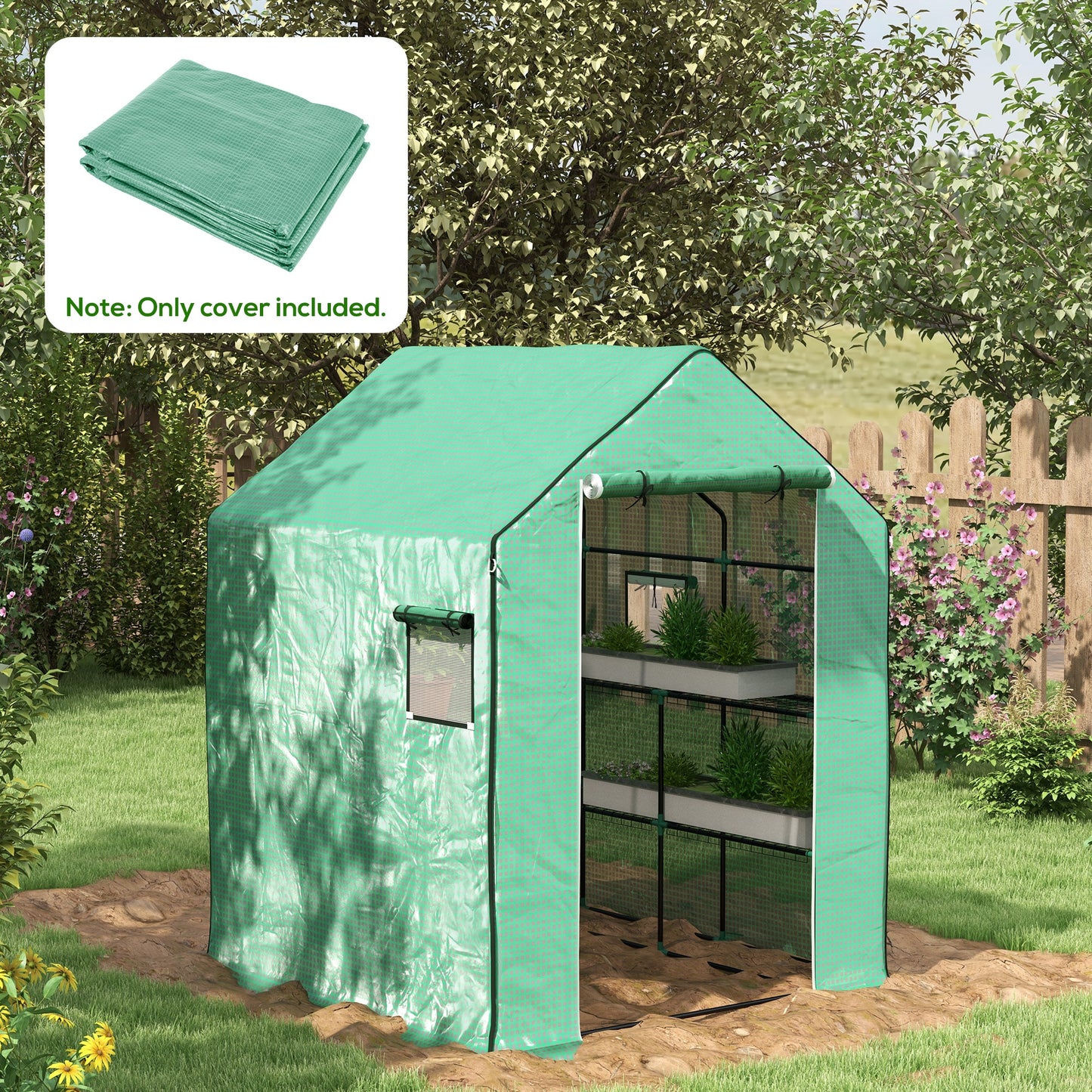 Greenhouse Cover Replacement Walk-in PE Hot House Cover