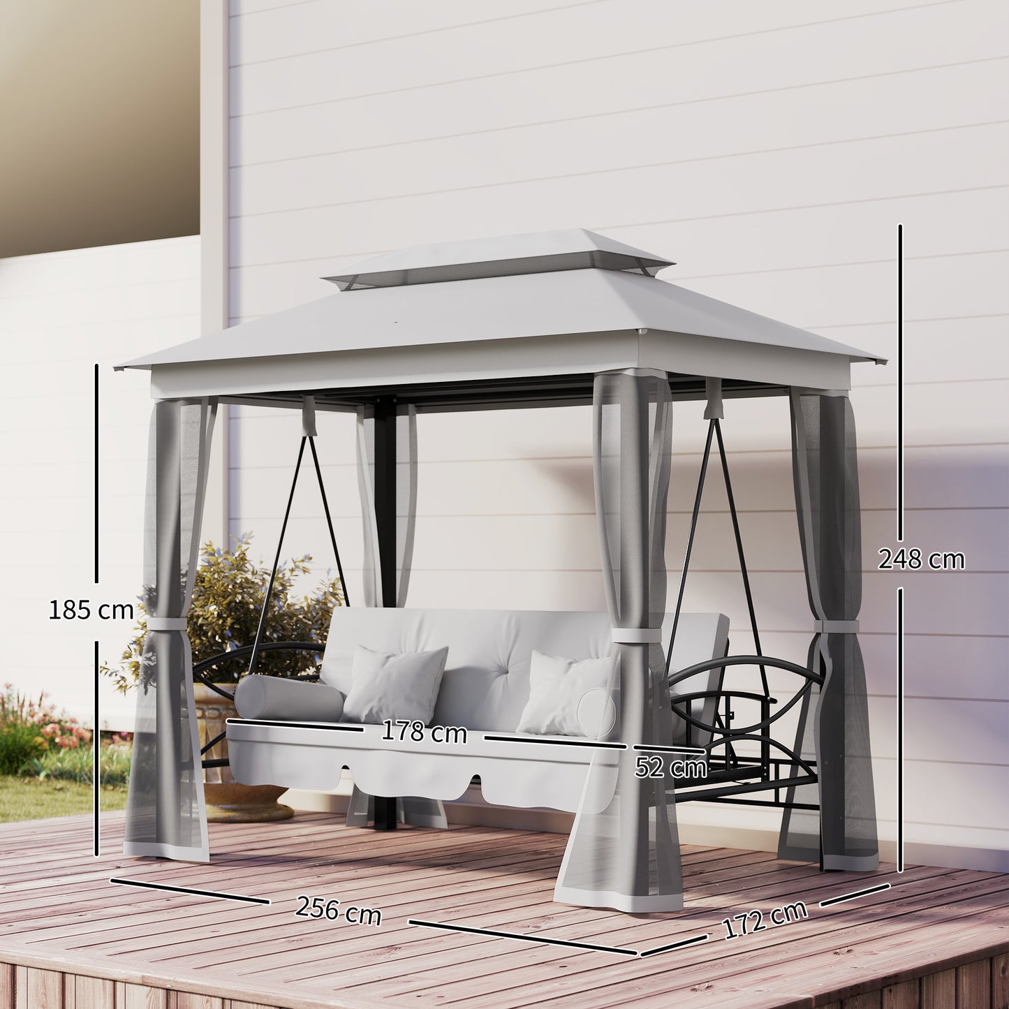 3 Seater Convertible Swing Chair