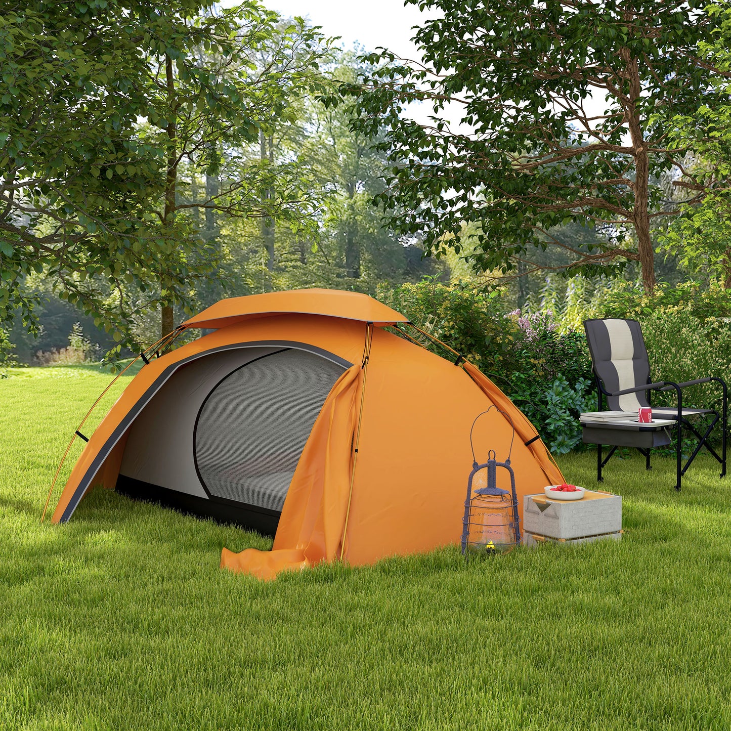 Aluminium Frame Camping Tent Dome Tent with Removable Rainfly