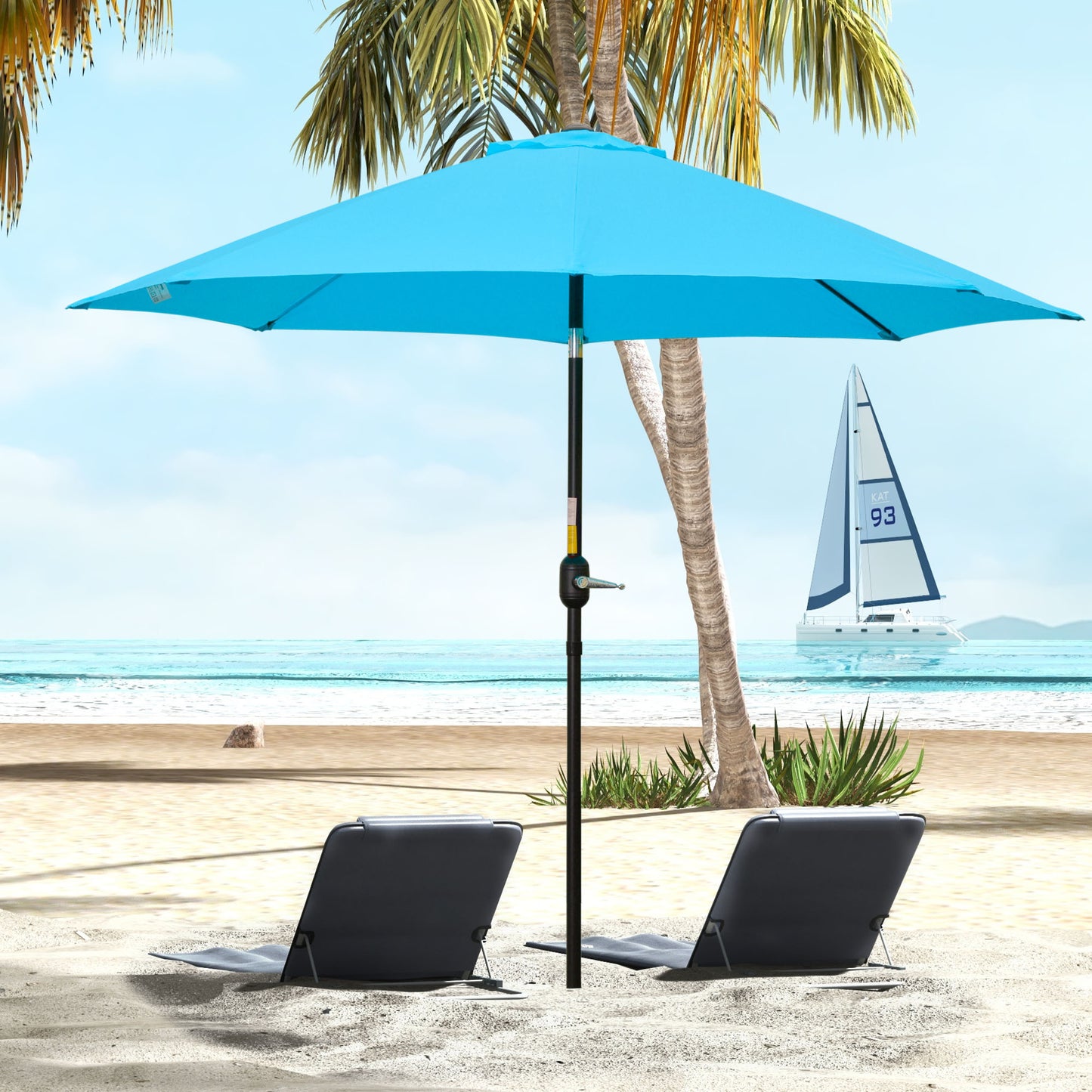 2.6M Patio Parasol Sun Umbrella