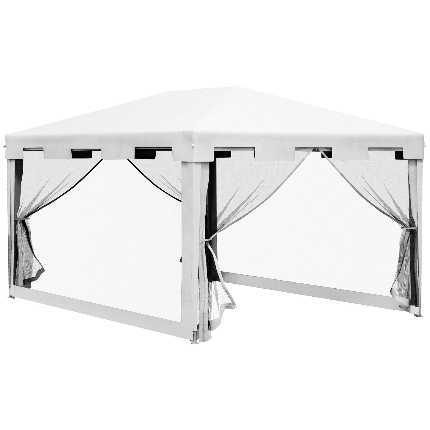 4 x 3 m Party Tent Wedding Gazebo Outdoor Waterproof PE Canopy Shade