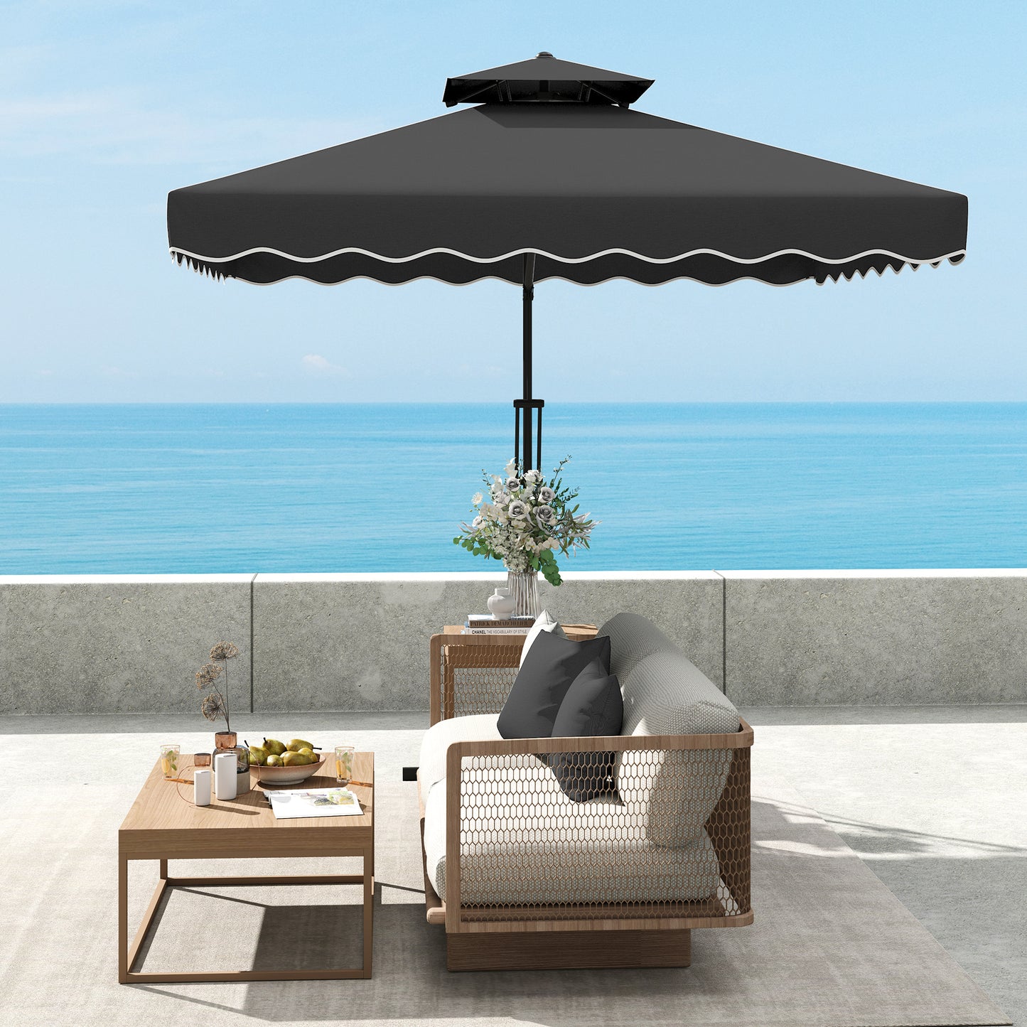 2.5m Cantilever Parasol with Easy Lever