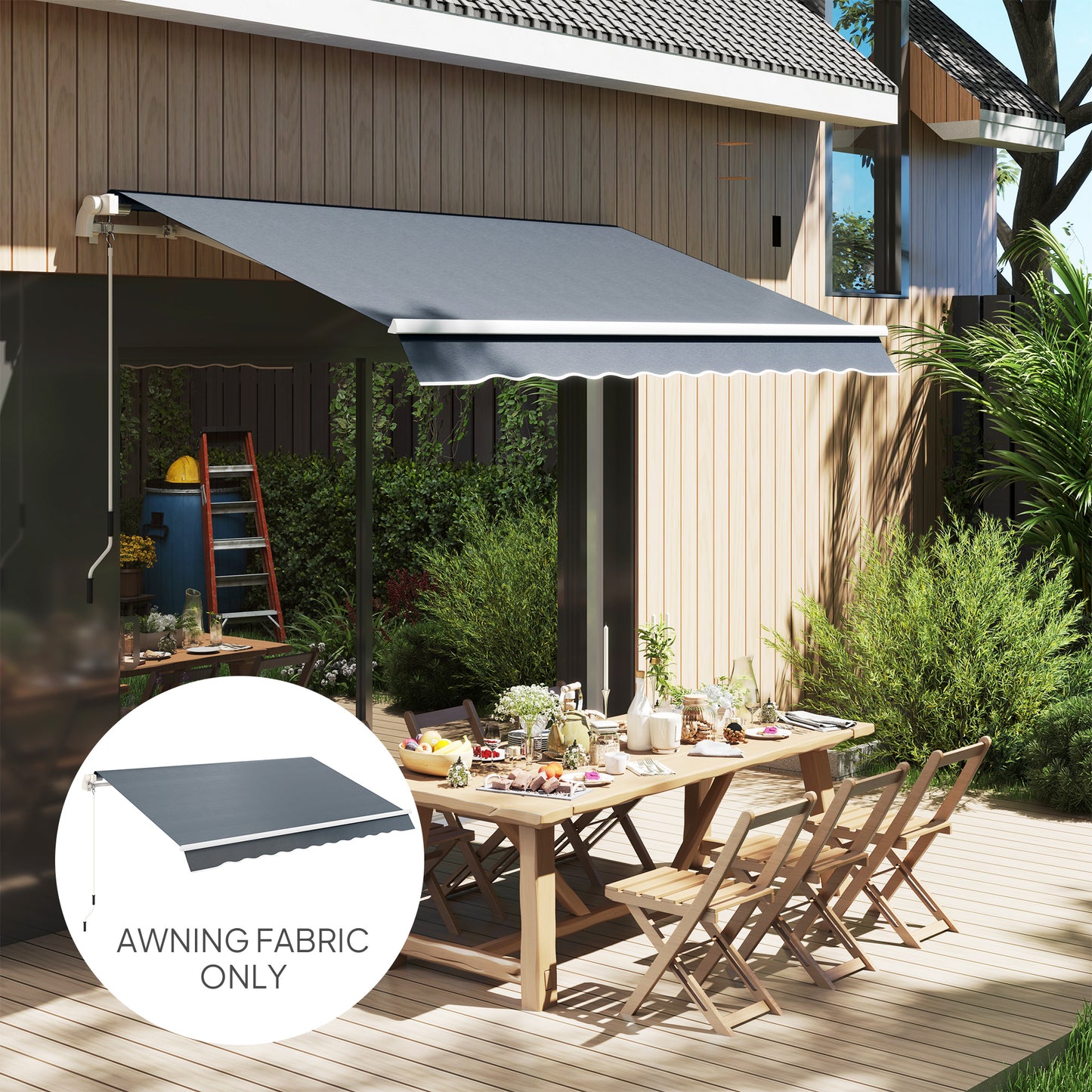 Awning Replacement Canopy, Water Resistant UPF 50+ Sun Shade Cover