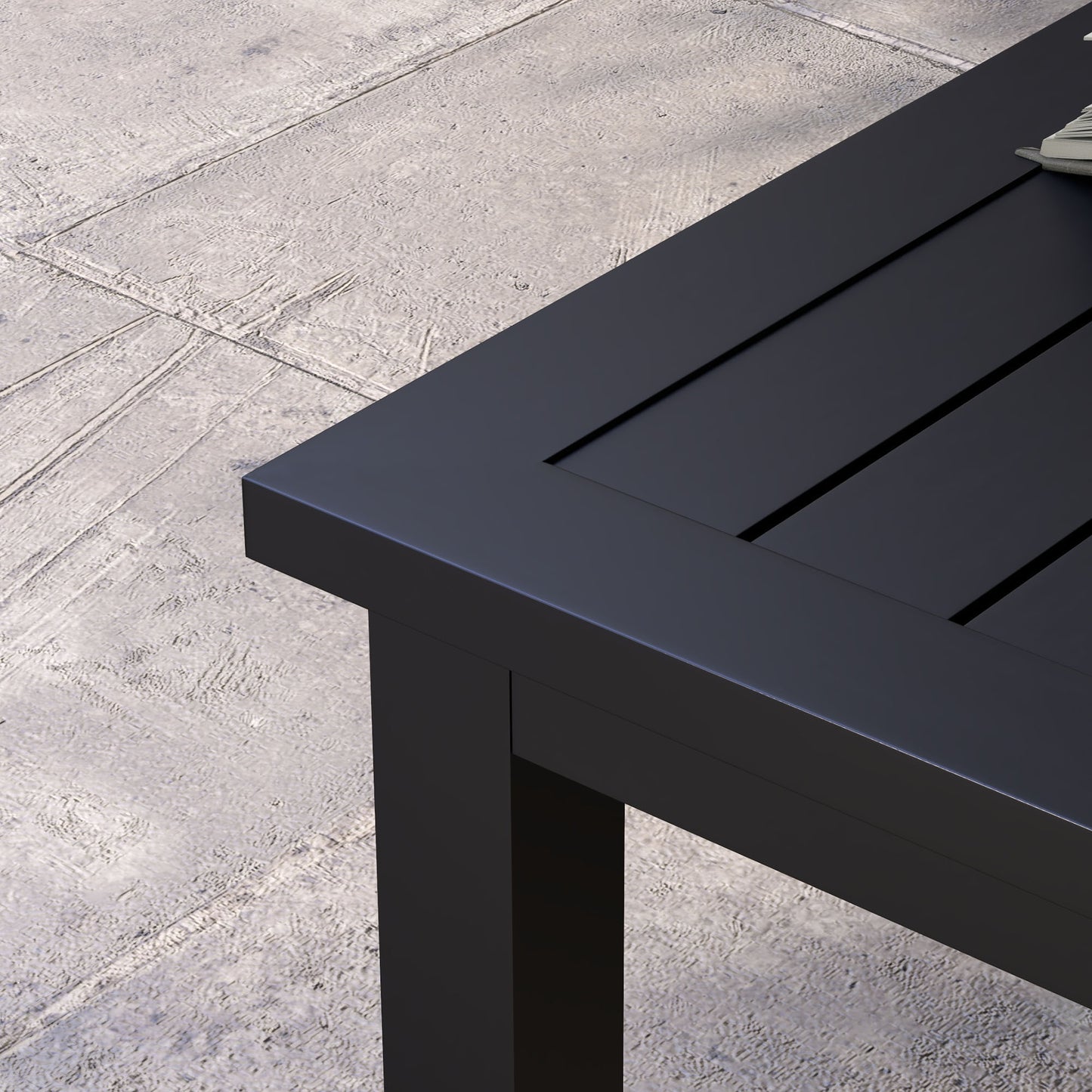 100cm x 60cm Aluminium Outdoor Coffee Table