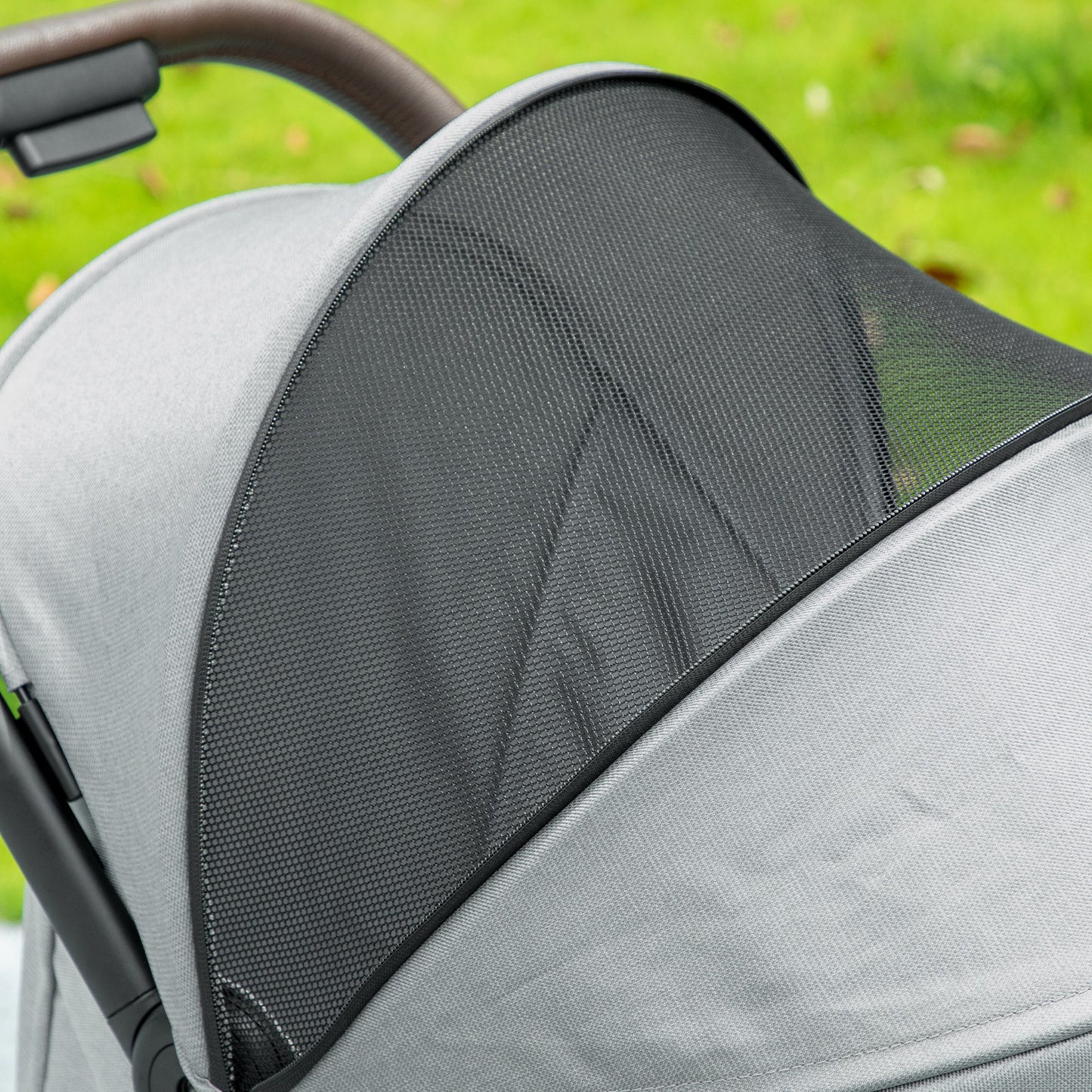 Foldable Baby Stroller with Adjustable Seat, 5-Point Harness, Canopy