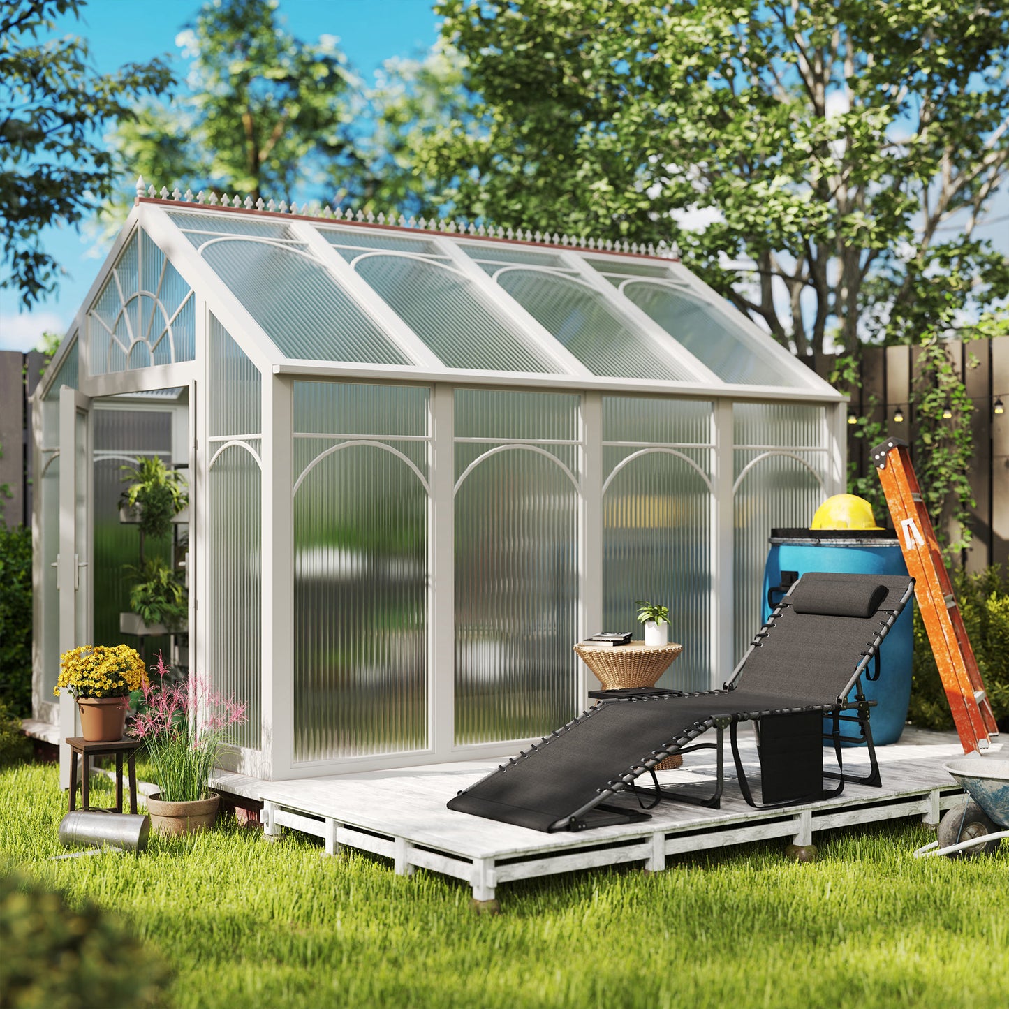 Five-Position Reclining Sun Lounger (3)