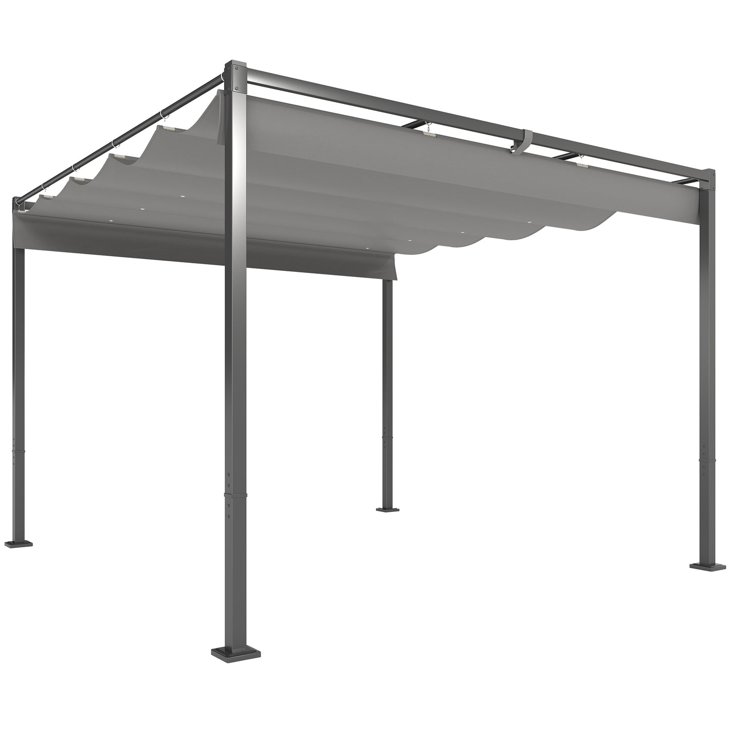 3 x 3m Retractable Roof Metal Pergola