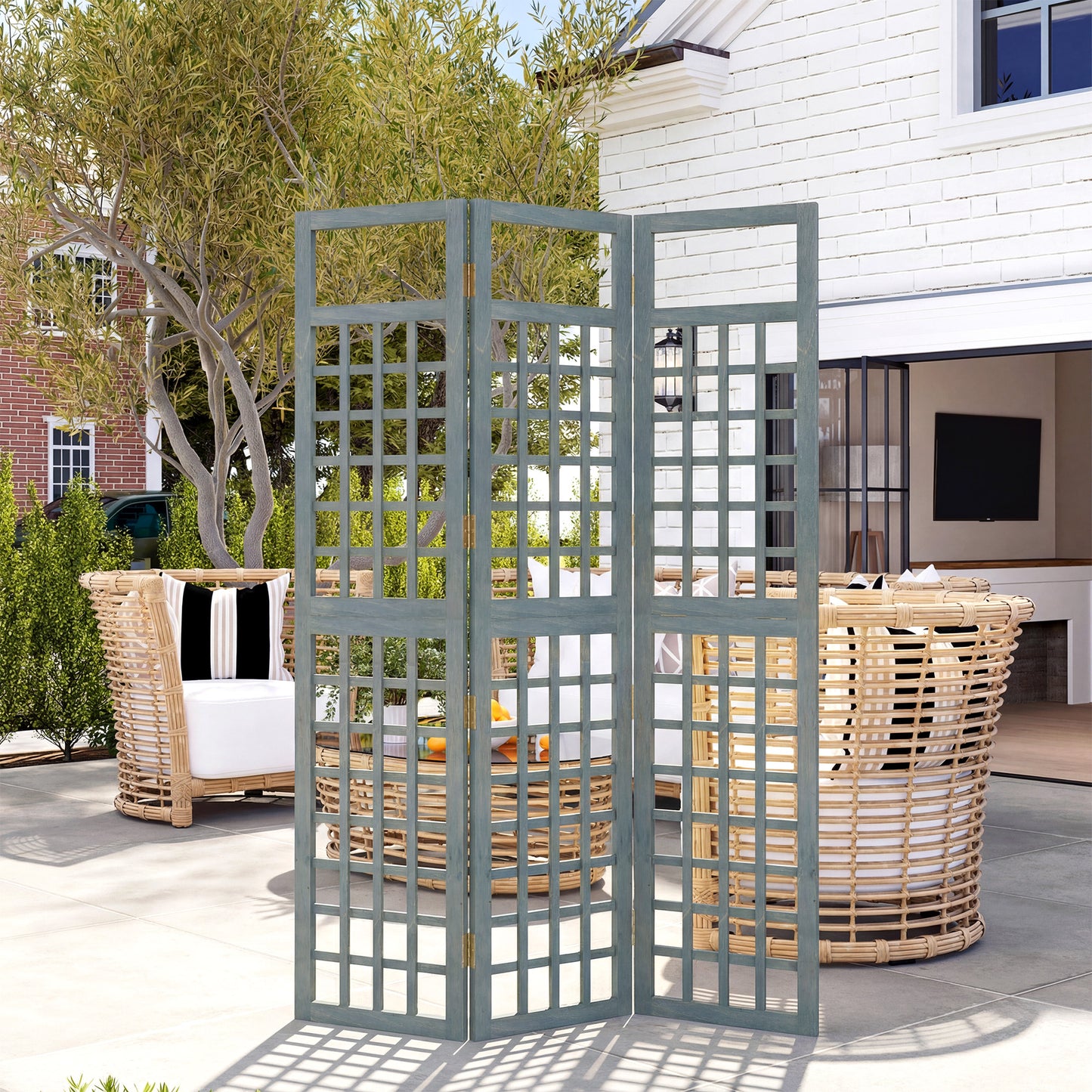 3-Panel Garden Privacy Screen (1)