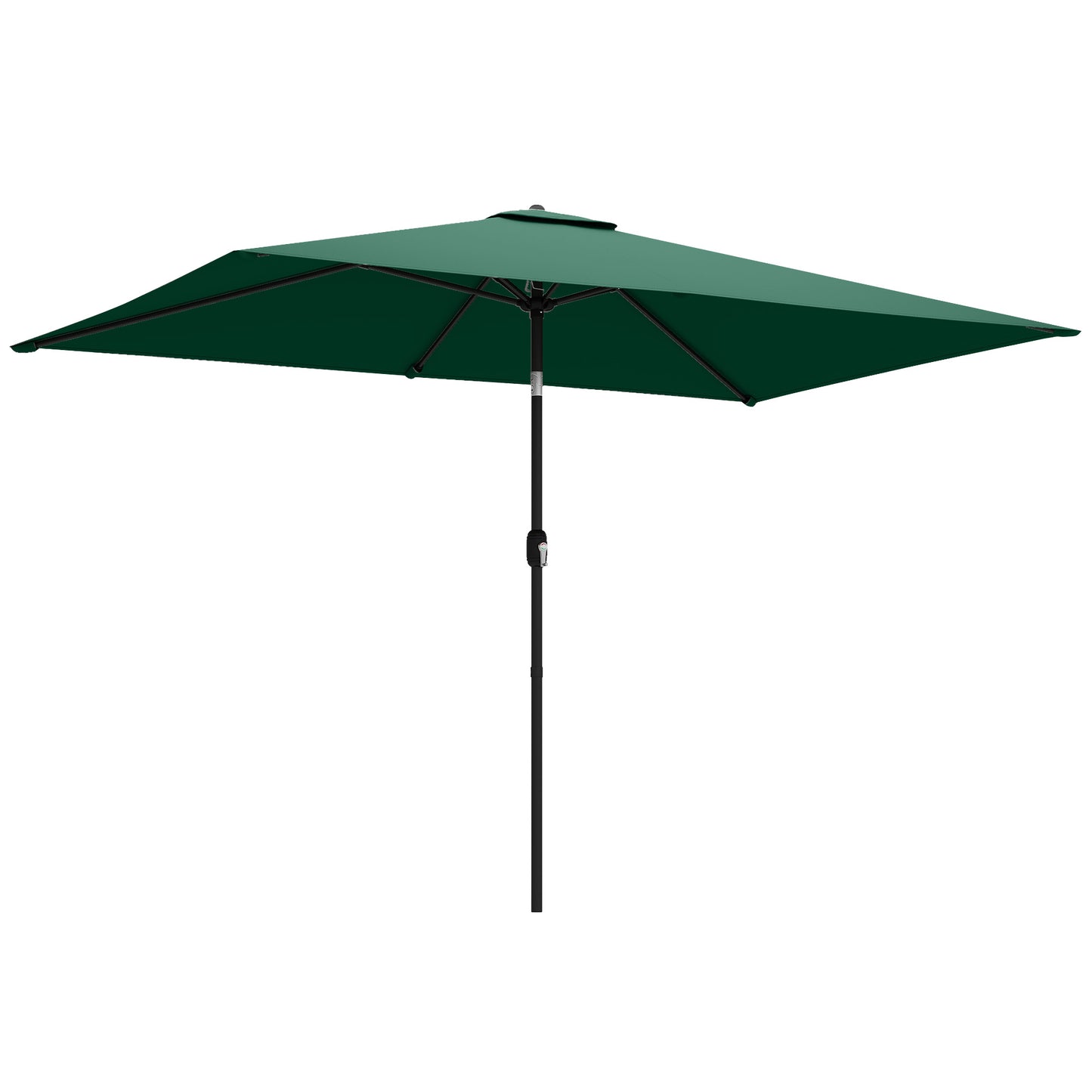 Garden Parasol, Parasol Umbrella with Crank Handle, Tilt Function