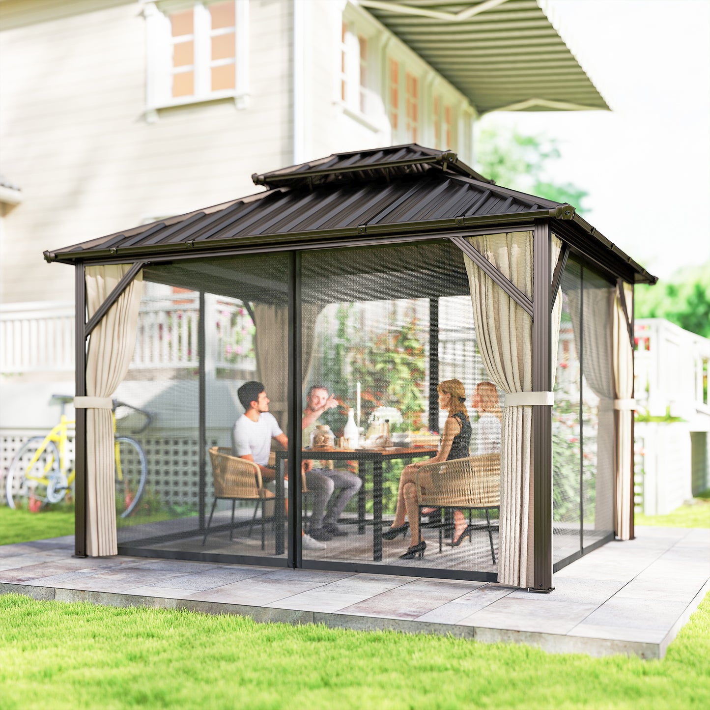 3x3.6 m Hardtop Gazebo Canopy