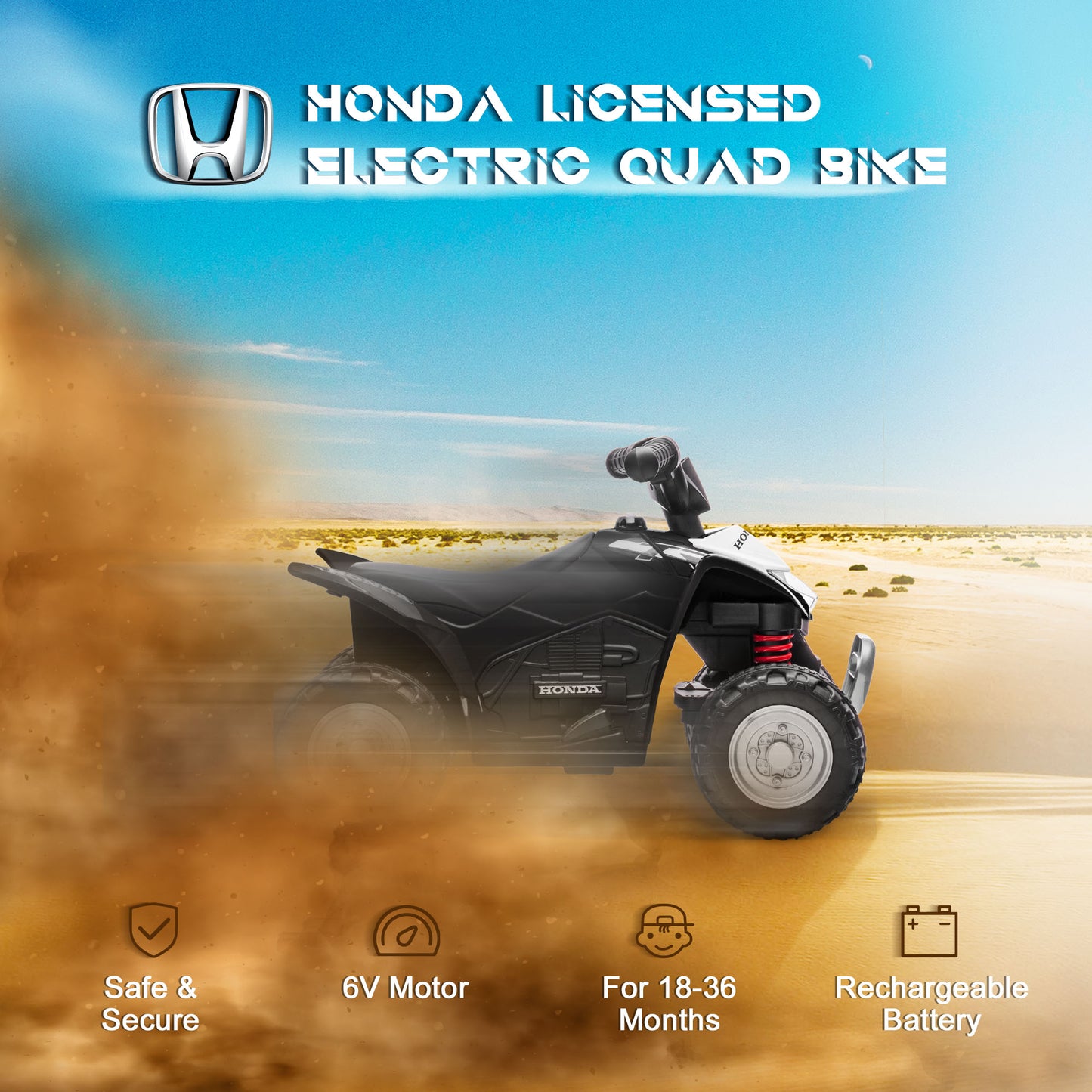 Honda Licensed Kids Electric Quad Bike
