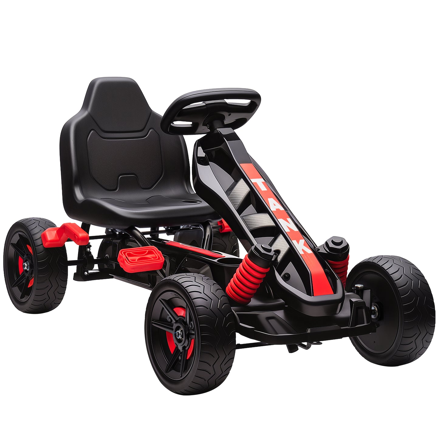 Pedal Go Kart for Kids Aged 3-6 Years, with Freewheel System, Brake