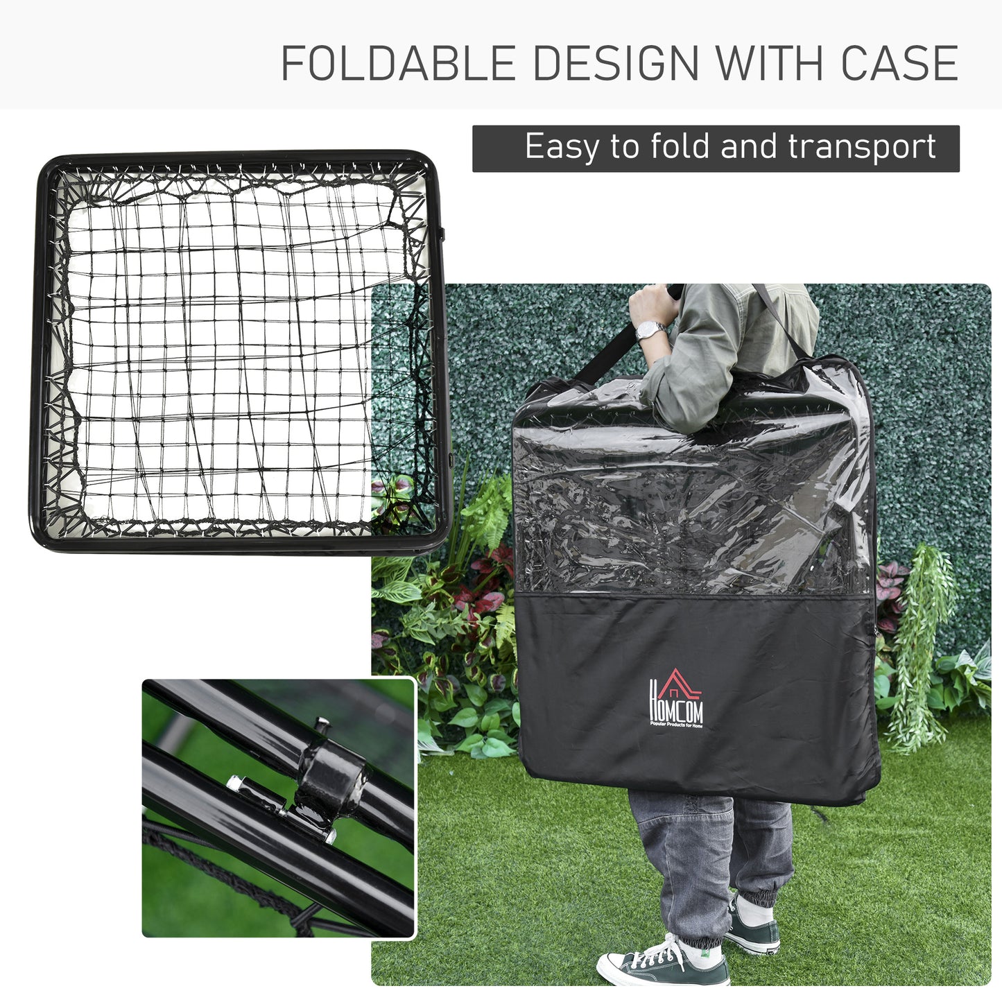 Angle Adjustable Double Sided Rebounder Net Training Aid Target