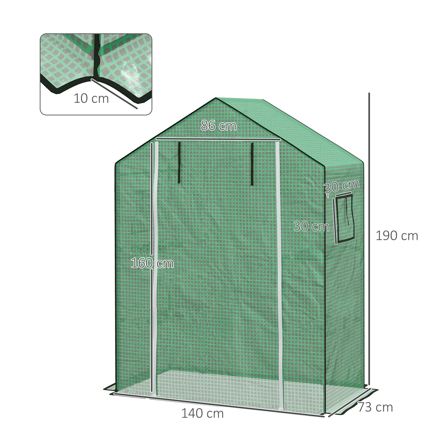 Greenhouse Cover Replacement Walk-in PE Hot House Cover (1)