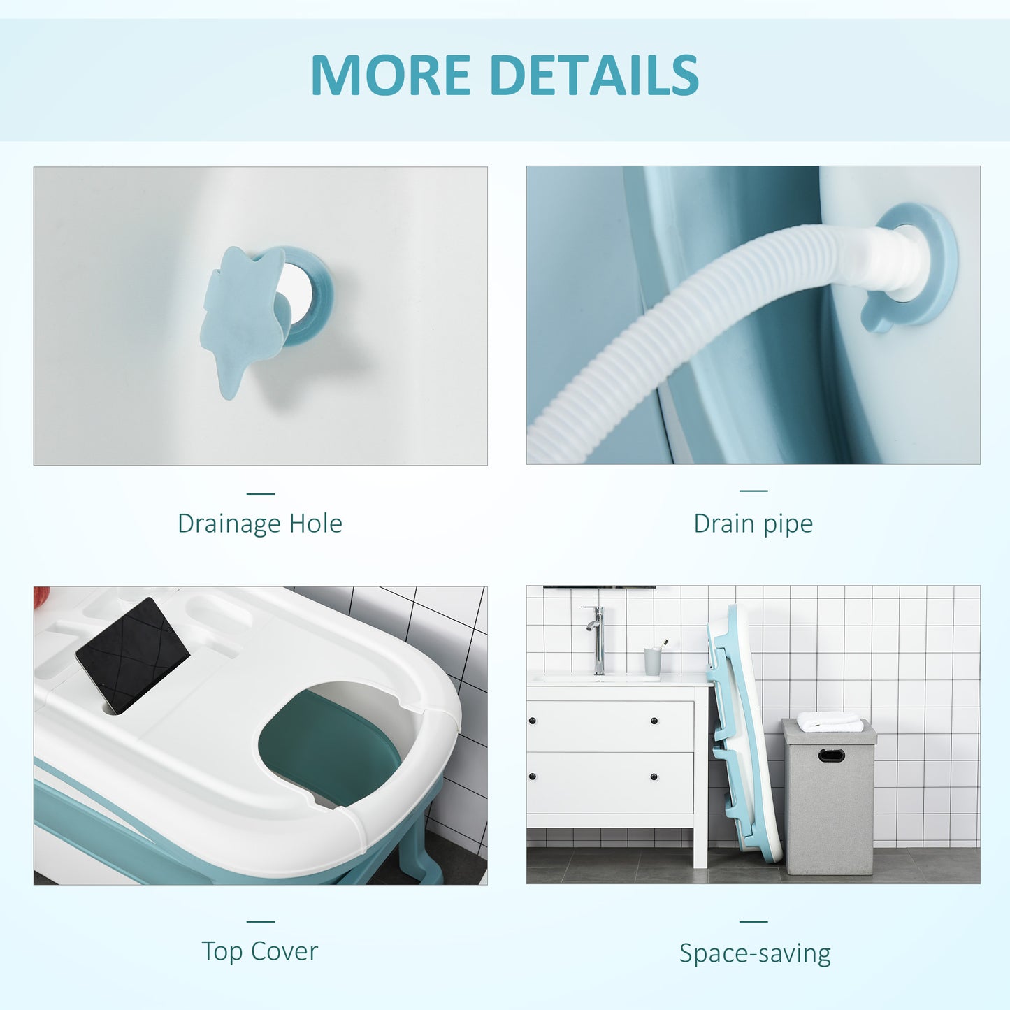 Foldable Bathtub Kids Bath Tub