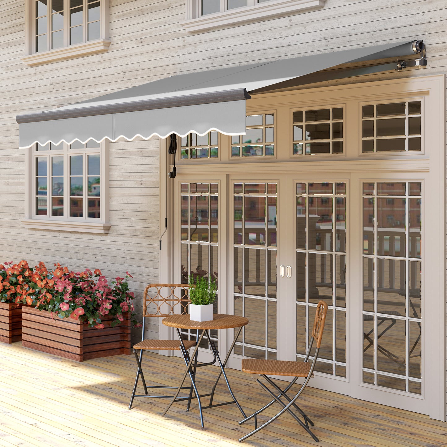 3 x 2.5m Electric Awning with Remote Controller (1)