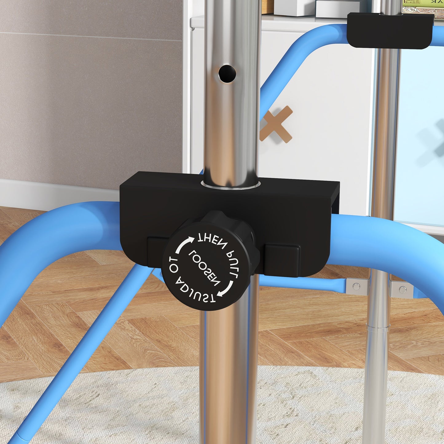 Adjustable Height, Foldable Kids Gymnastics Bar w/ Non-slip Rubber