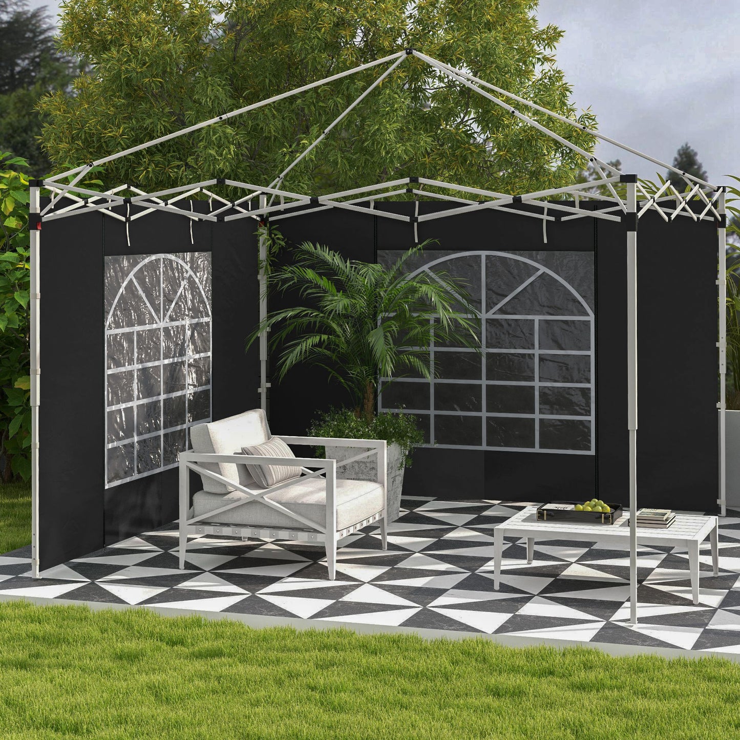 Gazebo Side Panels, 2 Pack Sides Replacement