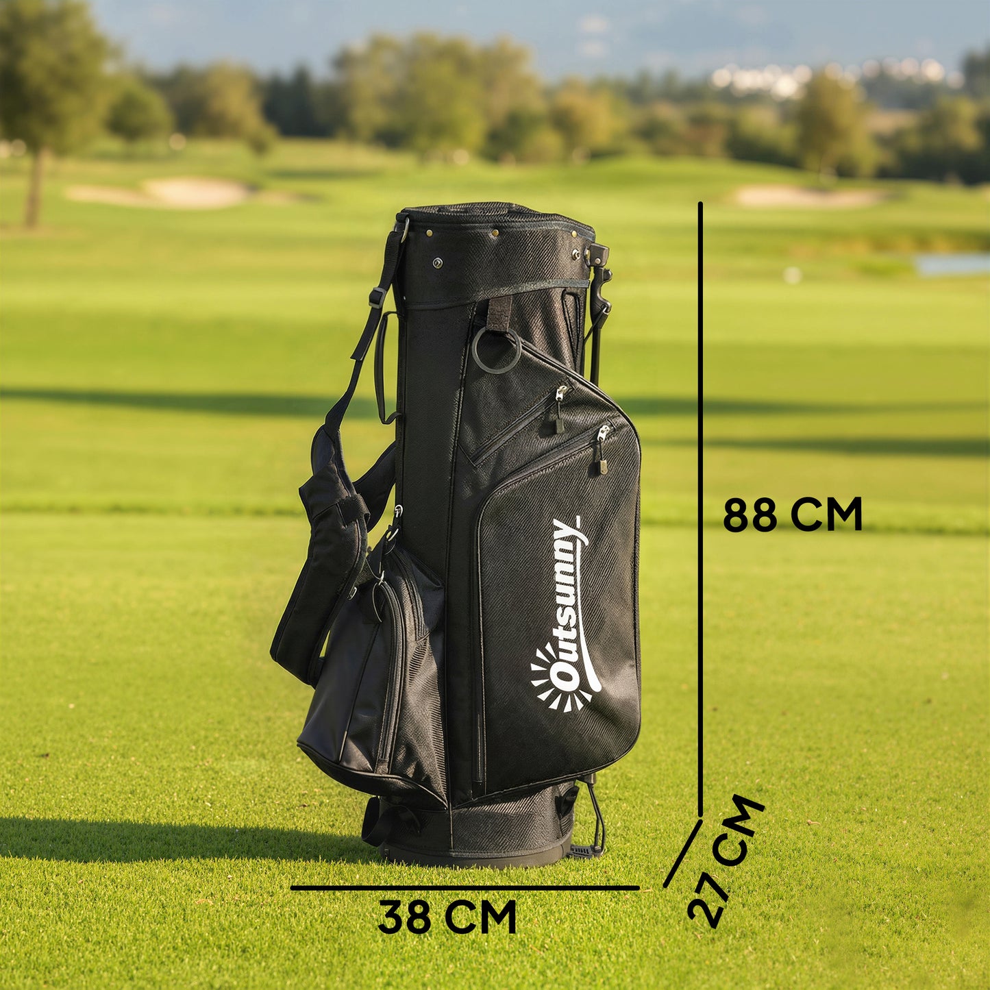 Golf Stand Bag 6 Way Full-Length Dividers