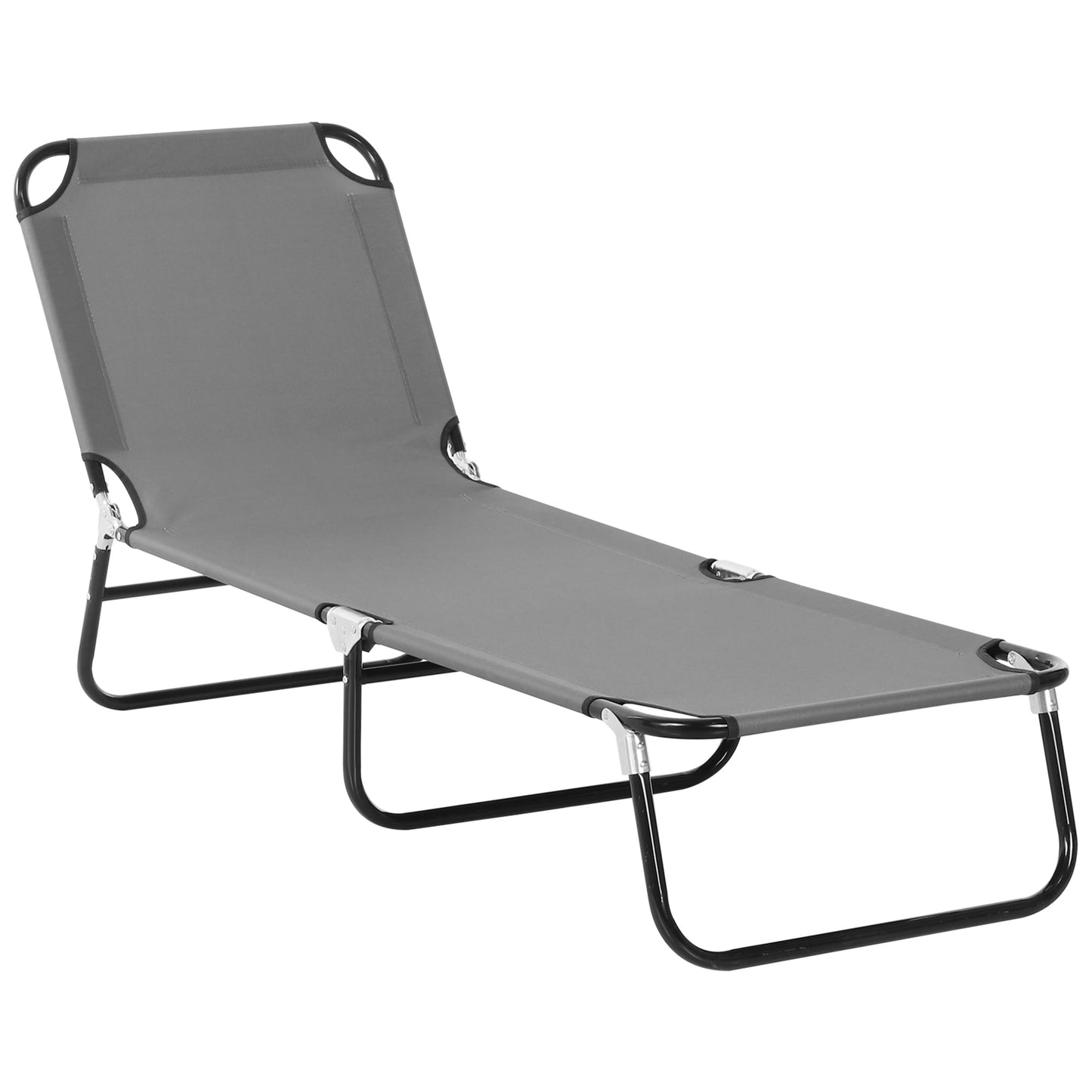 Foldable Sun Lounger with 5-Position Adjustable Backrest (1)