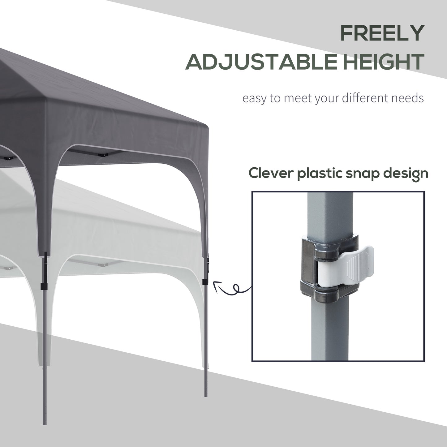 3 x 3(M) Pop Up Gazebo, UPF 50+ Foldable Canopy Tent