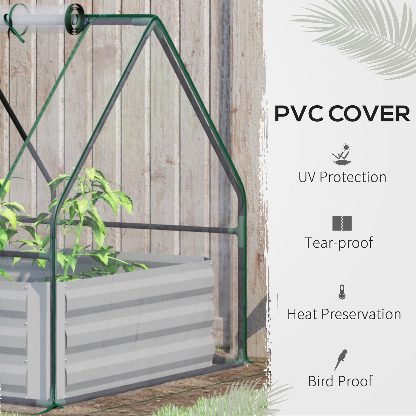 Raised Garden Bed with Greenhouse