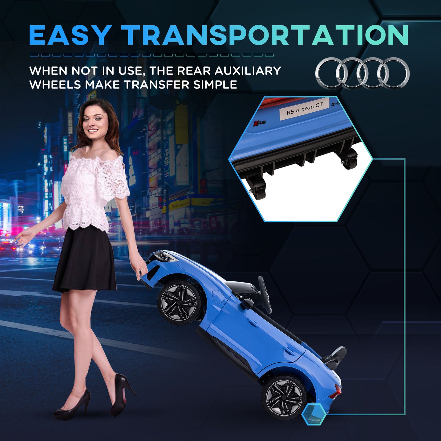 Audi Licensed 12V Kids Electric Ride-On, with Remote Control