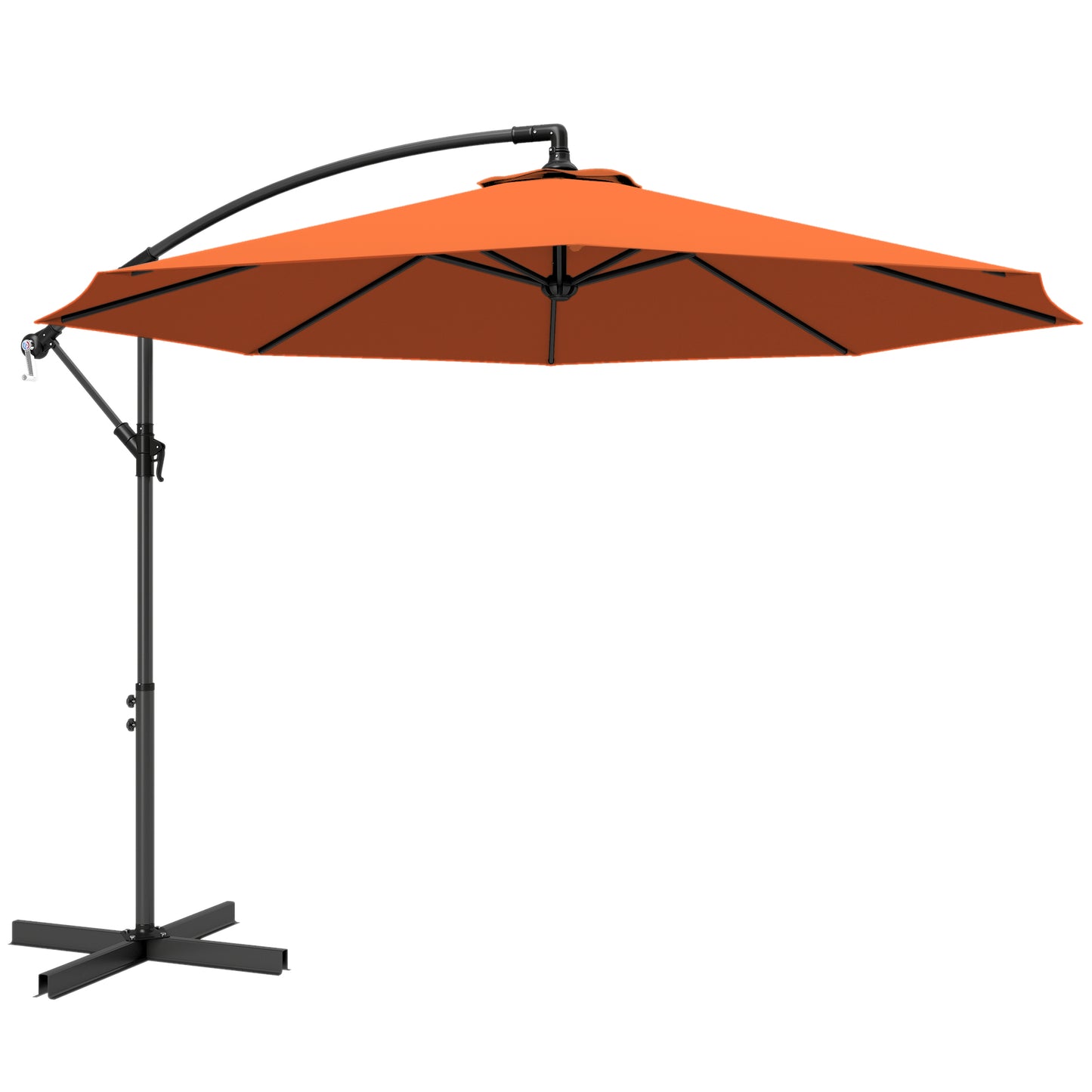 3 m Cantilever Parasol with Cross Base