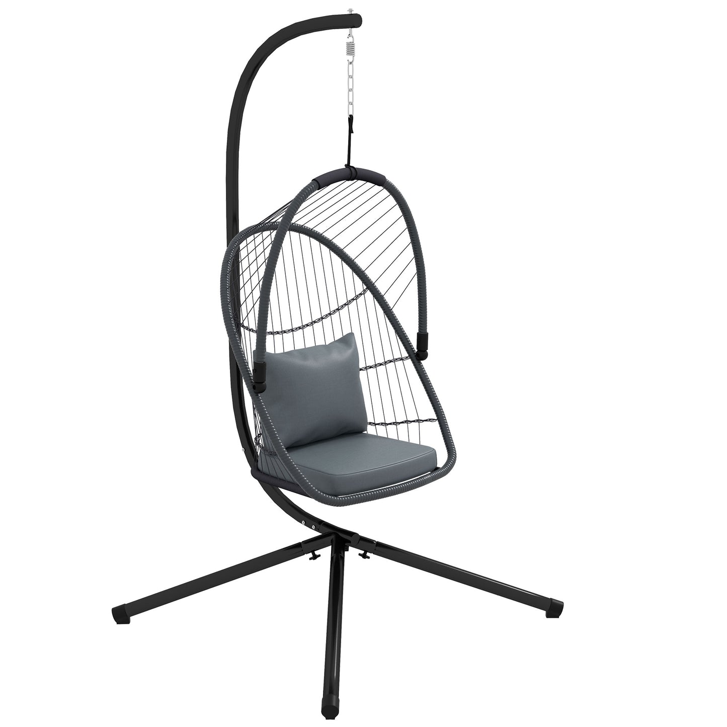 Single Egg Chair, with Steel Frame Stand