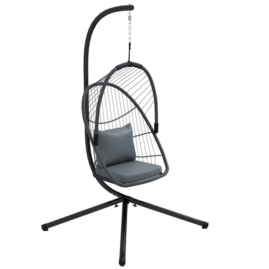 Single Egg Chair, with Steel Frame Stand