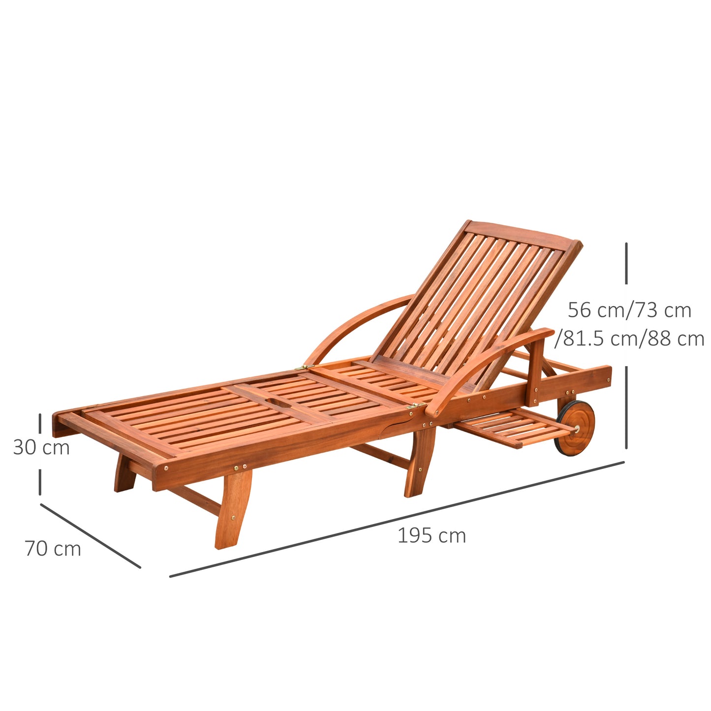 Folding Wooden Sun Lounger