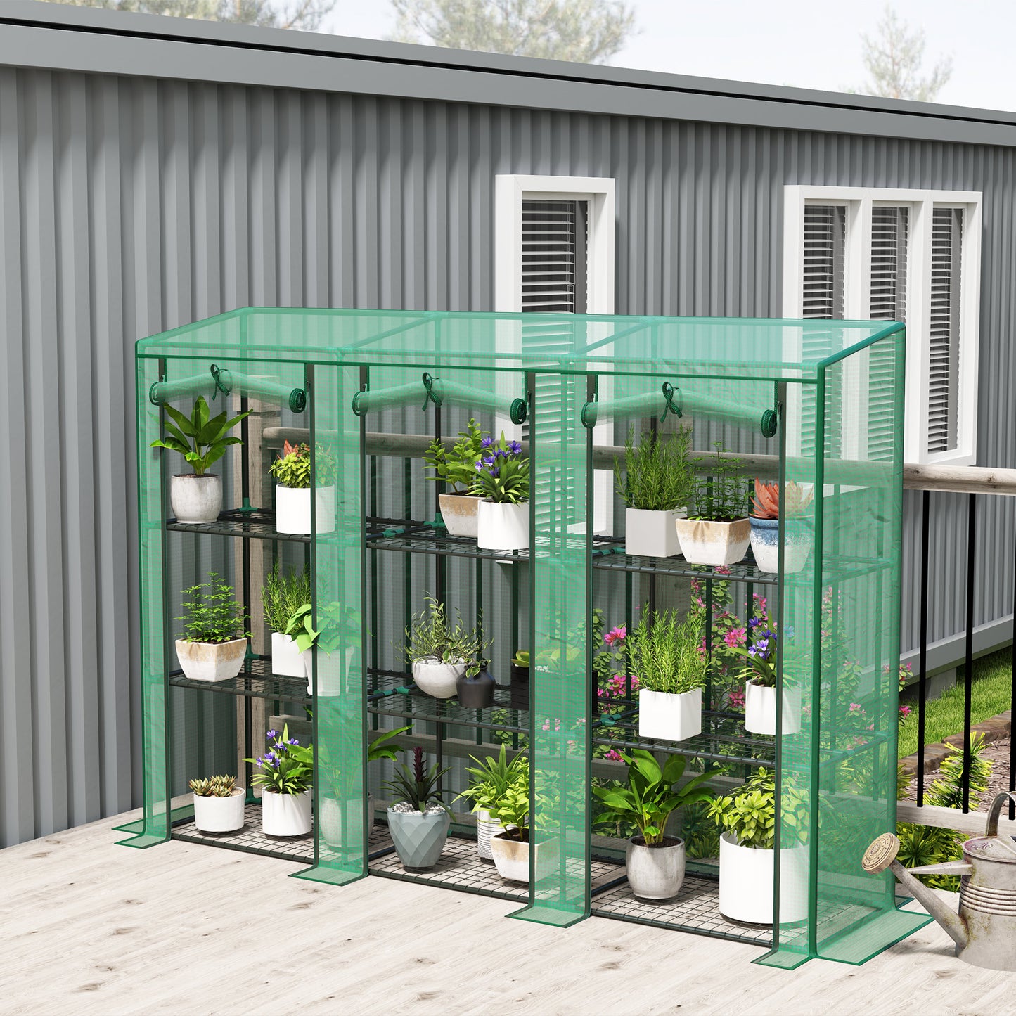 46 x 215cm Nine-Shelf Greenhouse