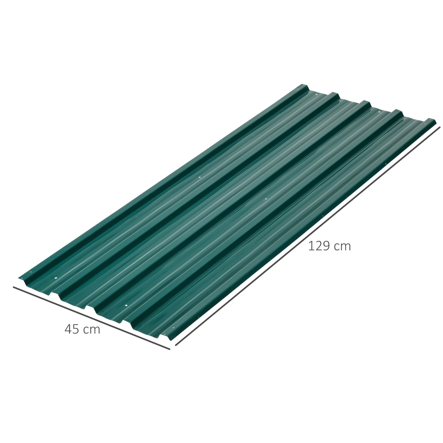 Set of 12 Corrugated Steel Roof Sheet Panels