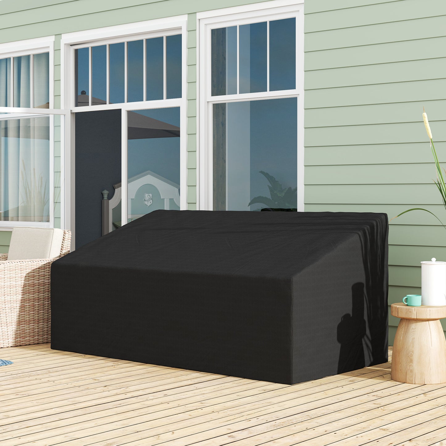 600D Oxford Cloth Garden Furniture Cover Waterproof (1)