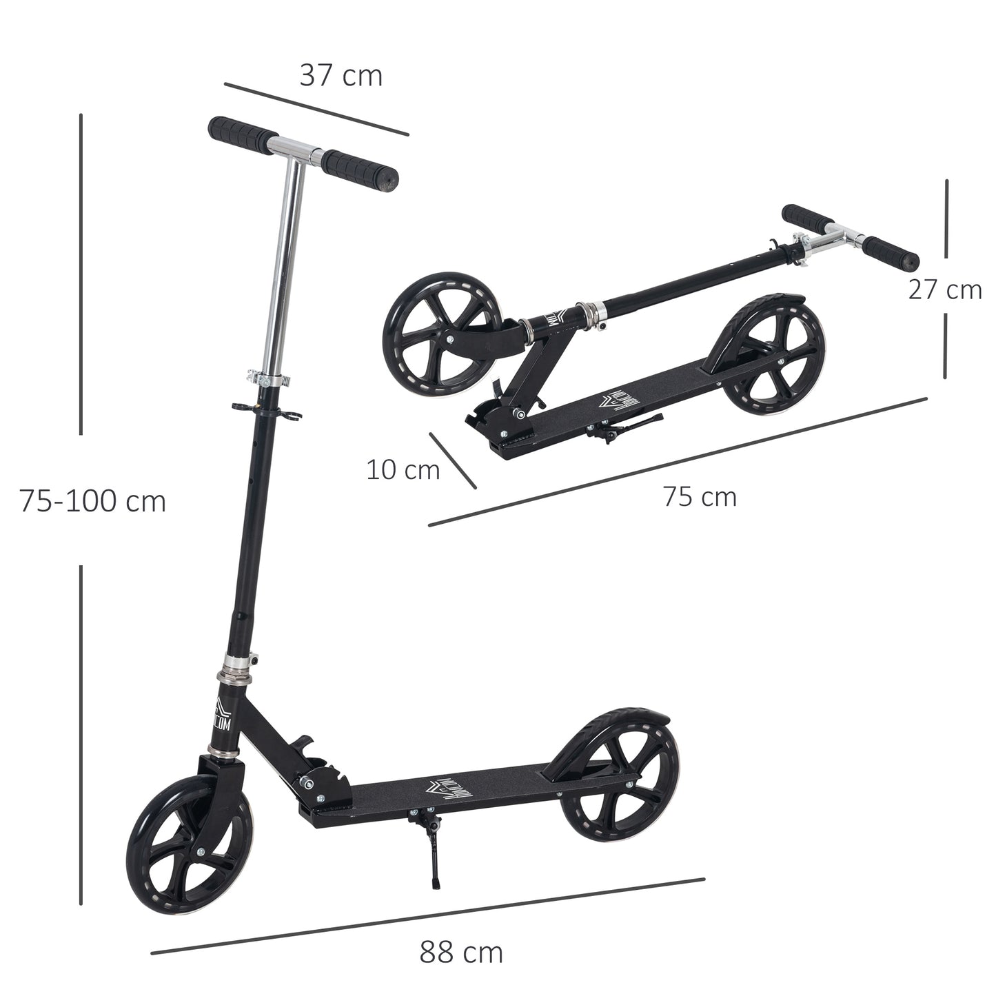 Kids Scooter Teenager Kick Scooter Foldable 4 Levels Adjustable