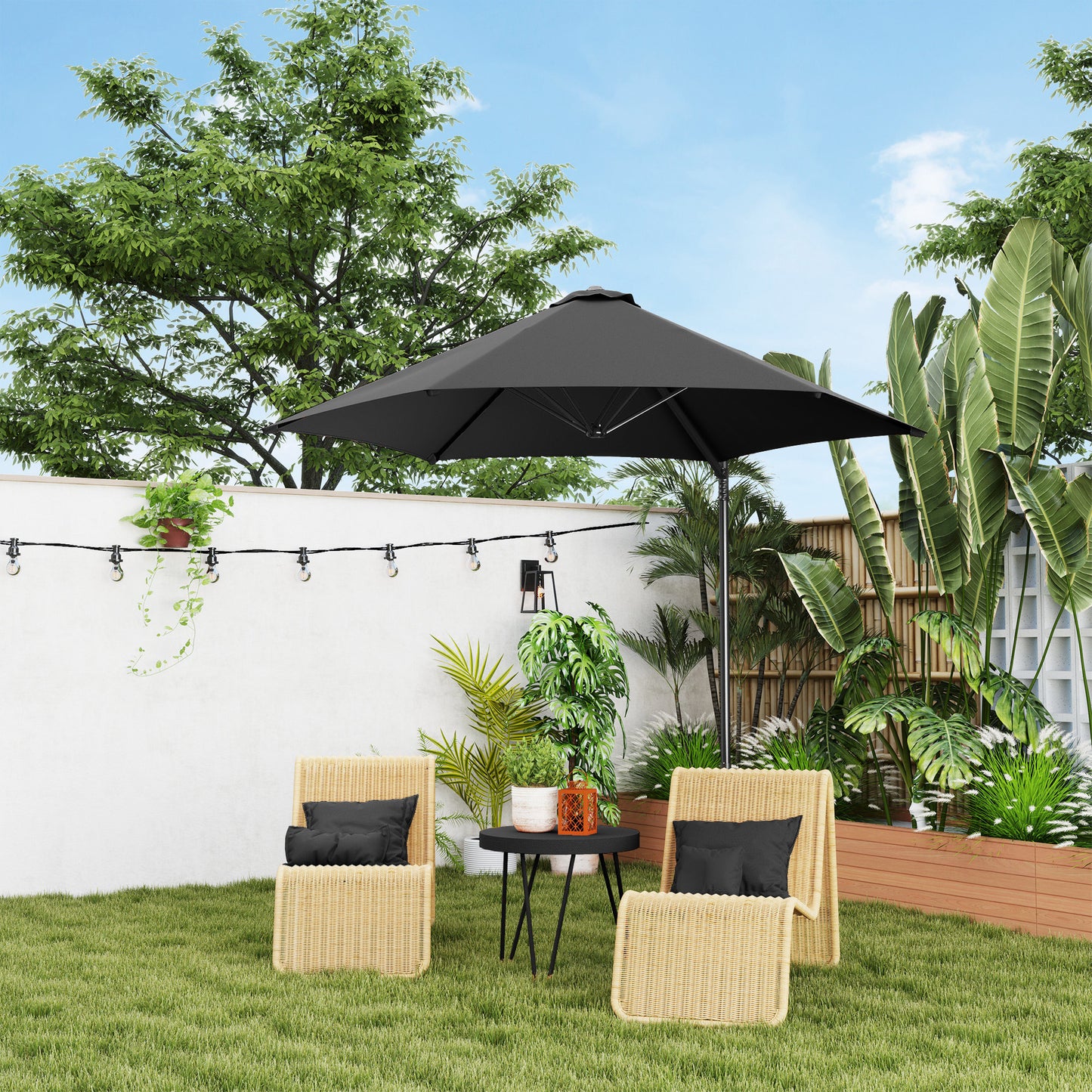 2.5m Rotating Cantilever Parasol