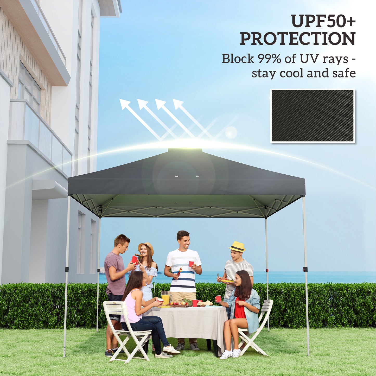 Gazebo Roof Replacement UV50+ Waterproof Pop Up Canopy Cover
