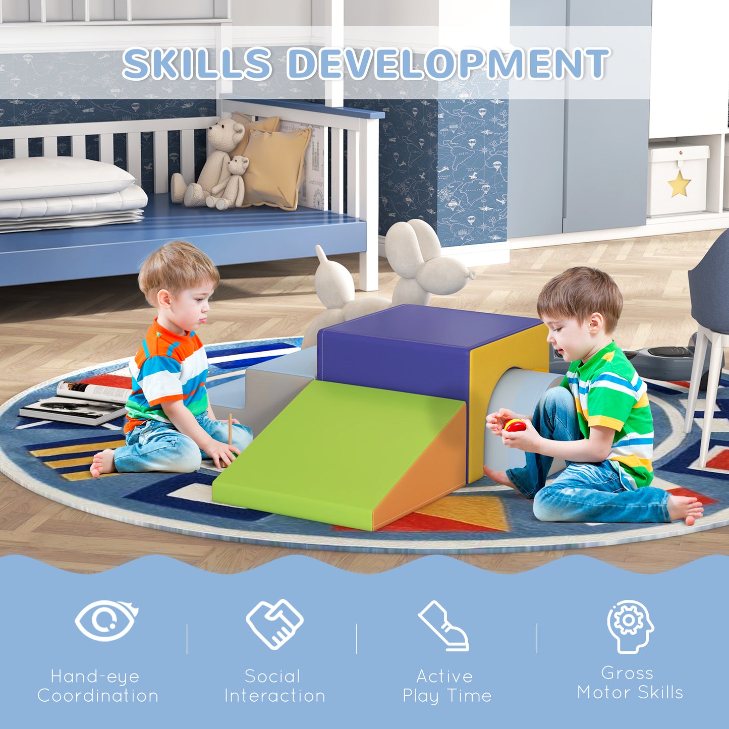 4-Piece Soft Play Set for Toddlers