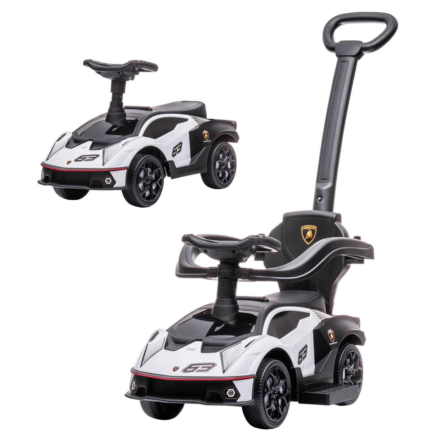 Licensed 2 in 1 Baby Ride on Push Car Toddler Push Along Car