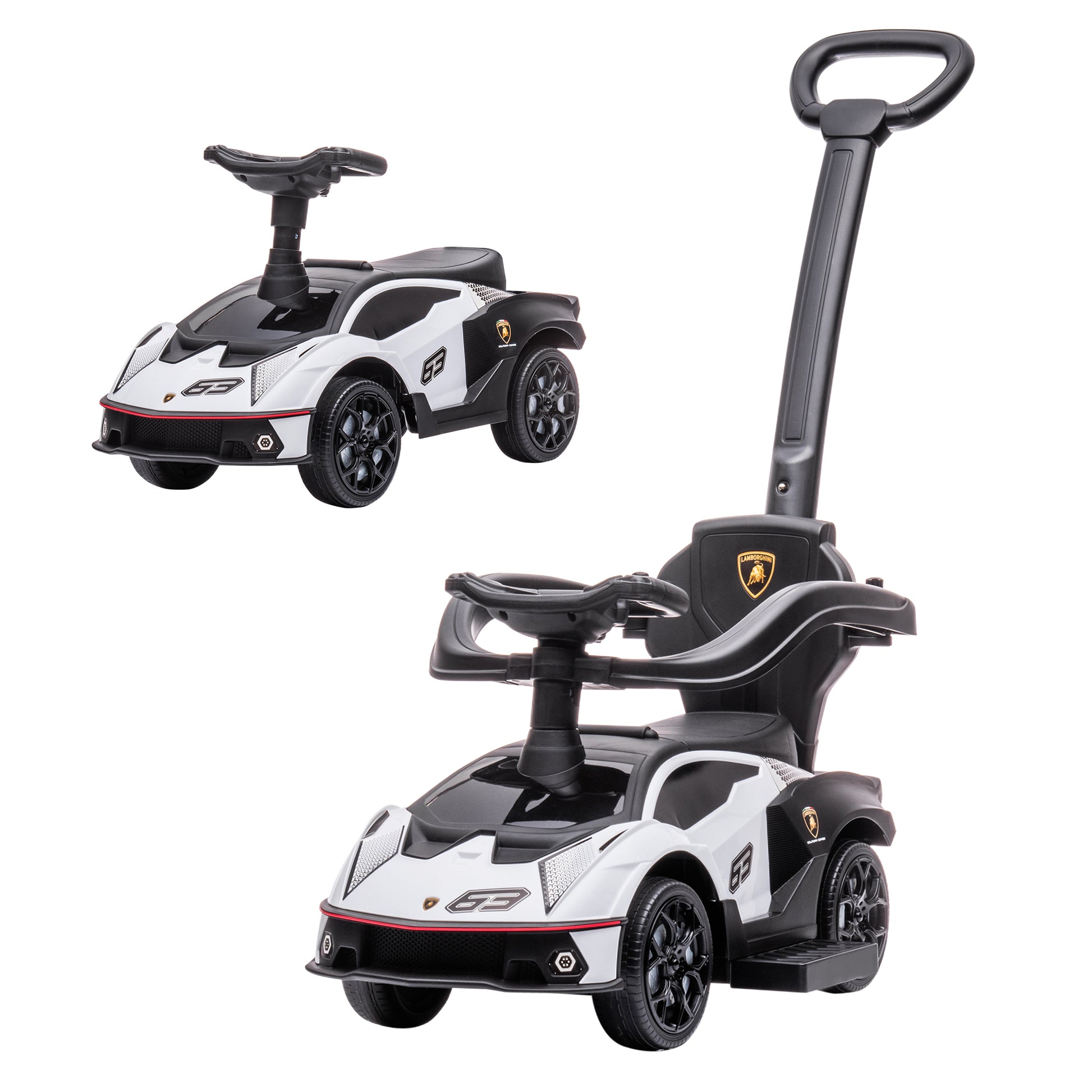 Licensed 2 in 1 Baby Ride on Push Car Toddler Push Along Car