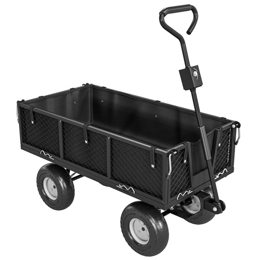 114L Steel Frame Garden Cart Trolley