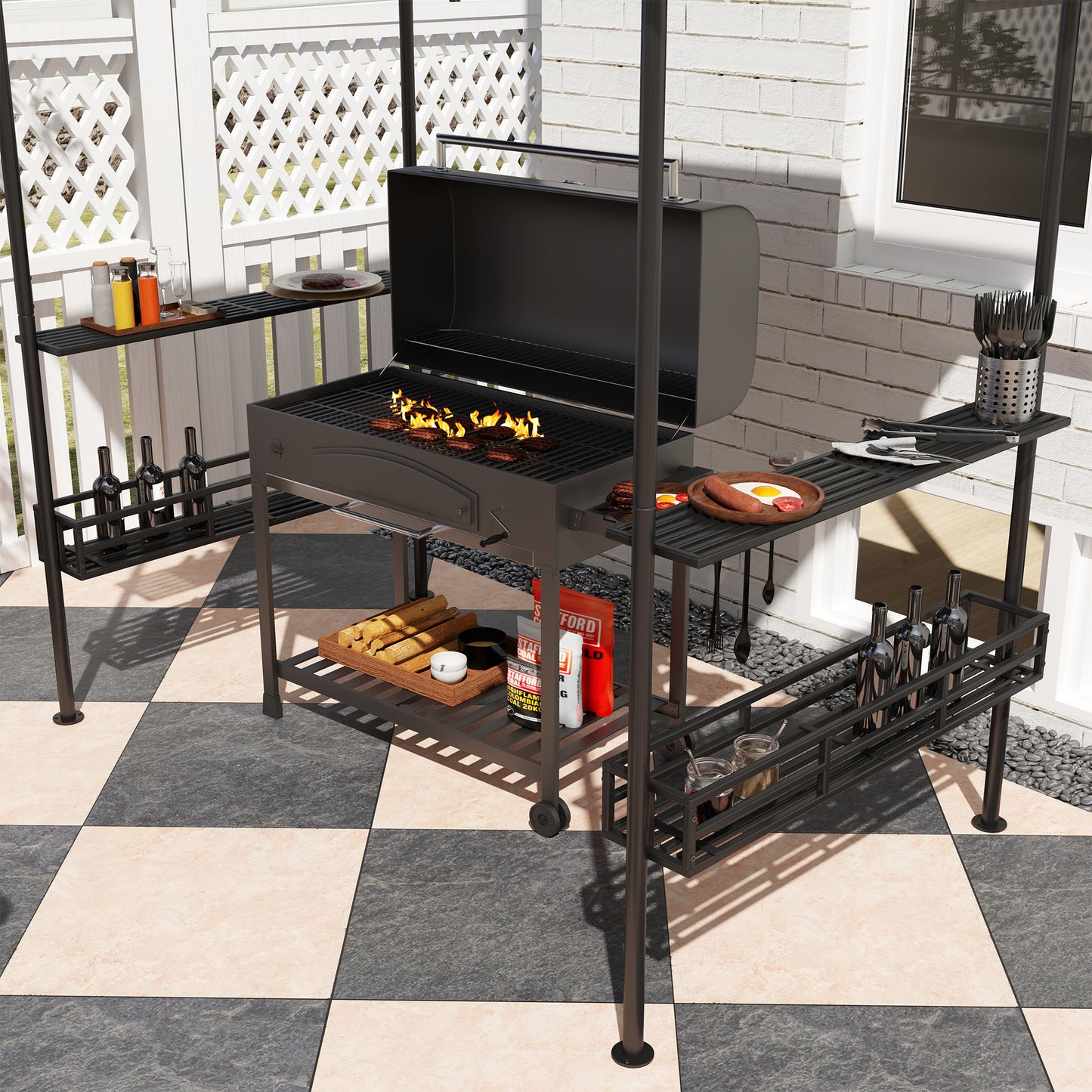 8' x 5' Grill Gazebo Canopy