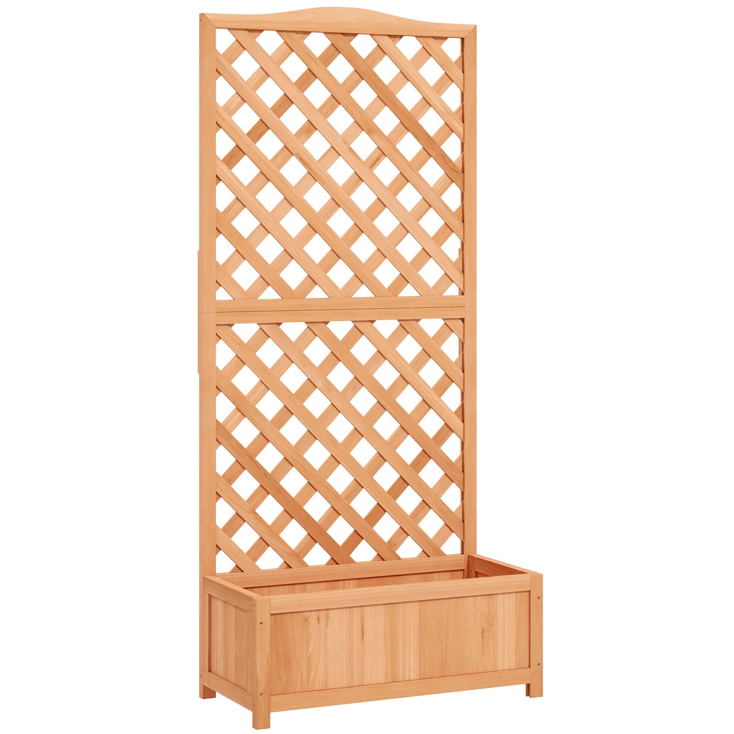 Wooden Planter with Trellis (1)