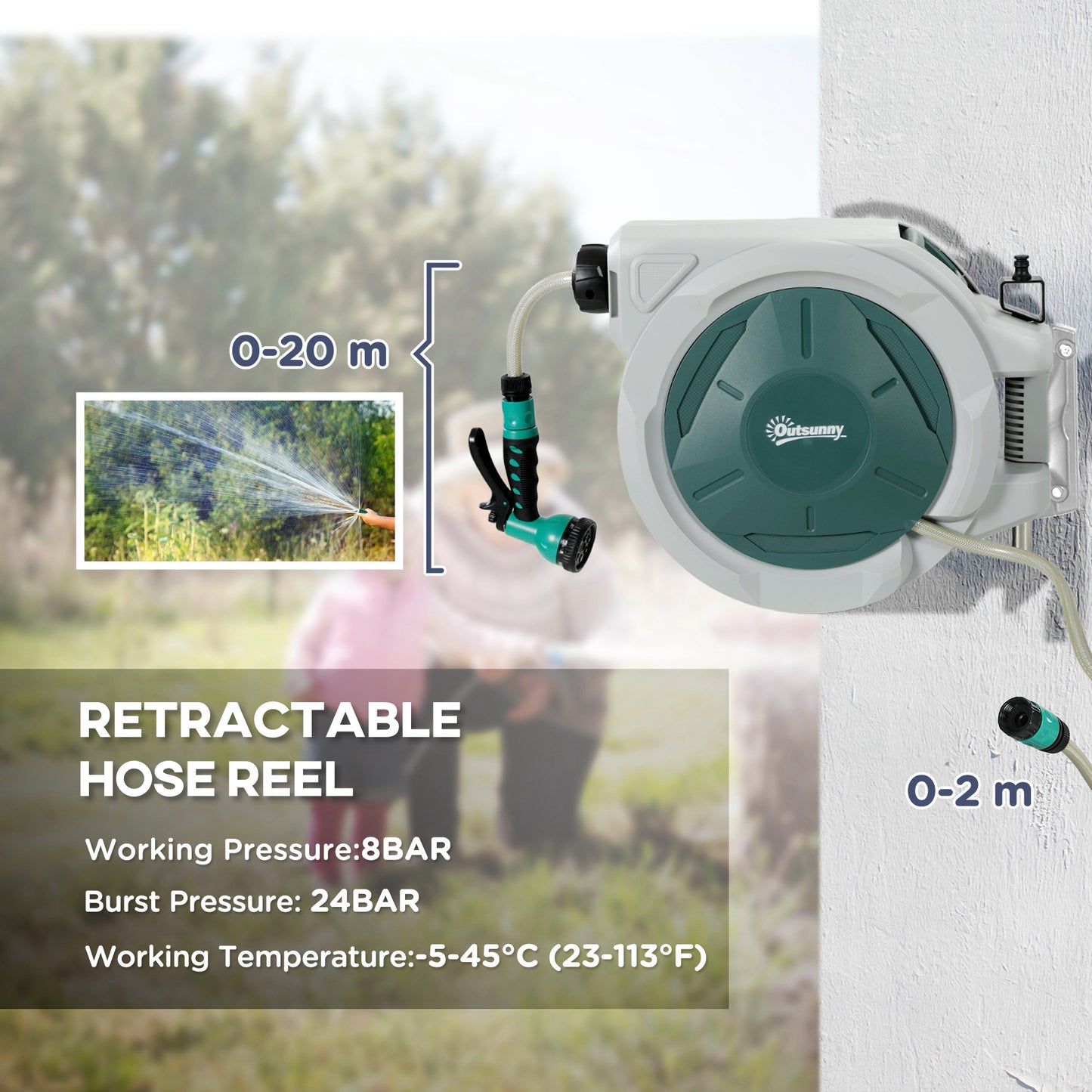 Retractable Hose Reel Wall Mounted (1)